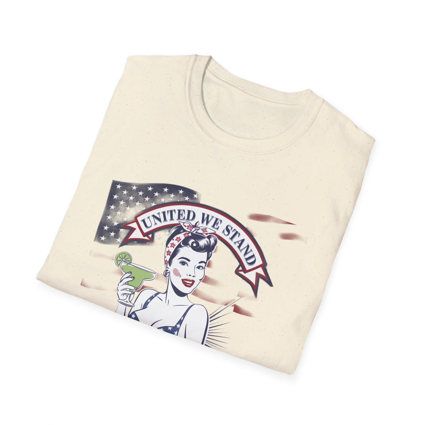 Patriotic Margarita Unisex T-Shirt - 'United We Stand' Design