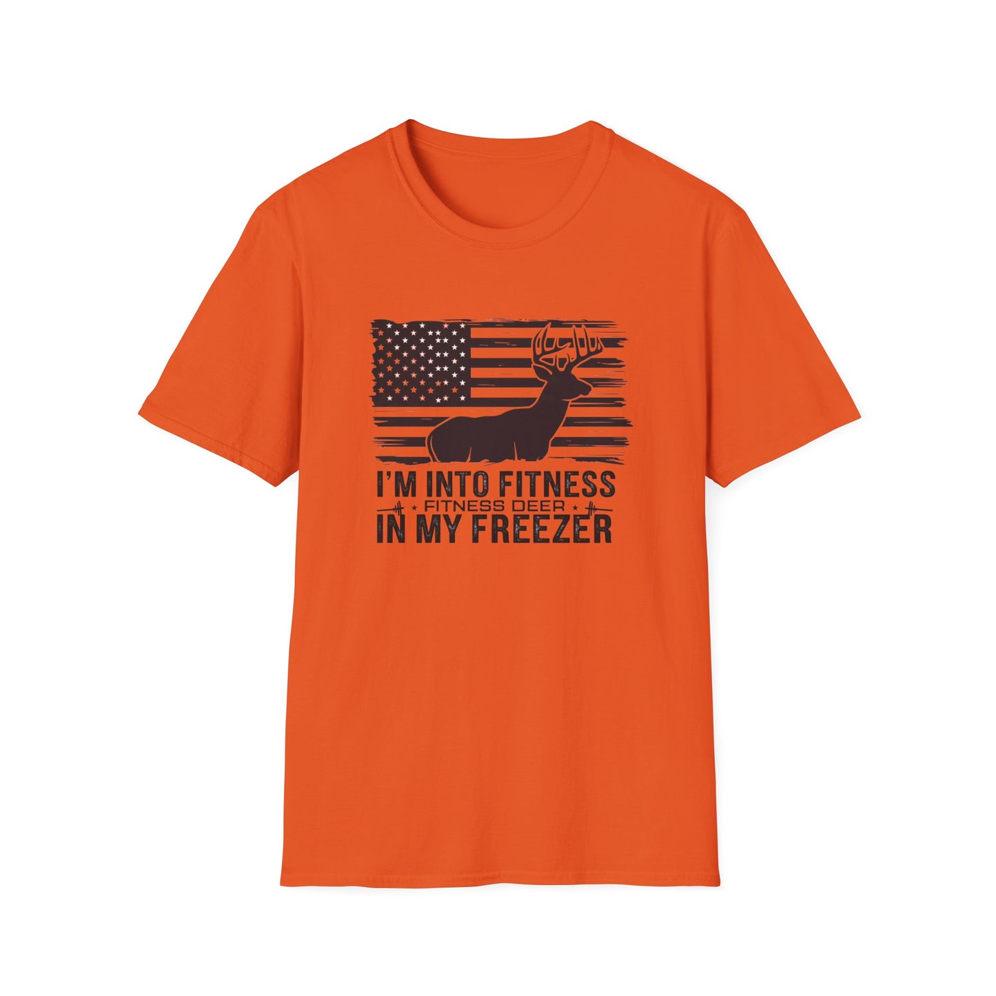 Funny Fitness Lover T-Shirt - "I’m Into Fitness, Fitness Deep in My Freezer" - Unisex Softstyle Tee