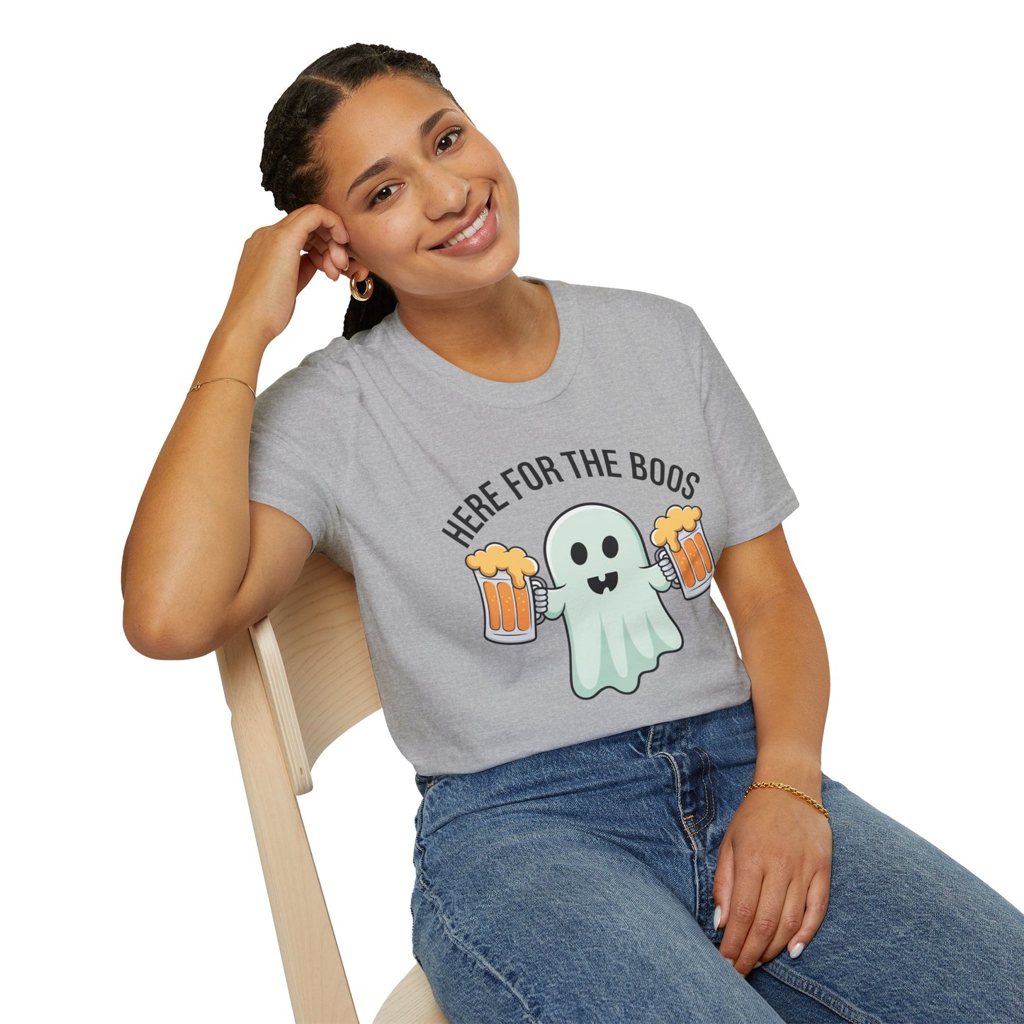 Ghostly Humor Unisex T-Shirt - Perfect for Halloween, Casual Outings, and Party Vibes, Fun Apparel, Spooky Season Tee, Gift for Friends