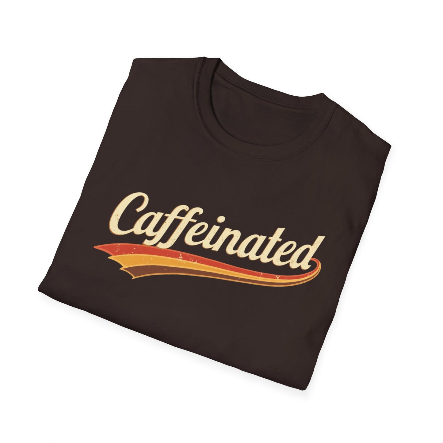 Caffeinated Unisex T-Shirt - Softstyle Casual Tee, Coffee Lover Gift, Daily Wear, Birthday Present, Relaxed Fit