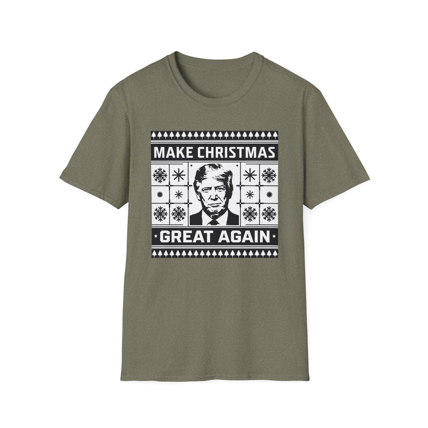 Christmas Humor T-Shirt, Unisex Holiday Tee, Make Christmas Great Again Shirt, Funny Xmas Apparel, Gift for Trump Fans