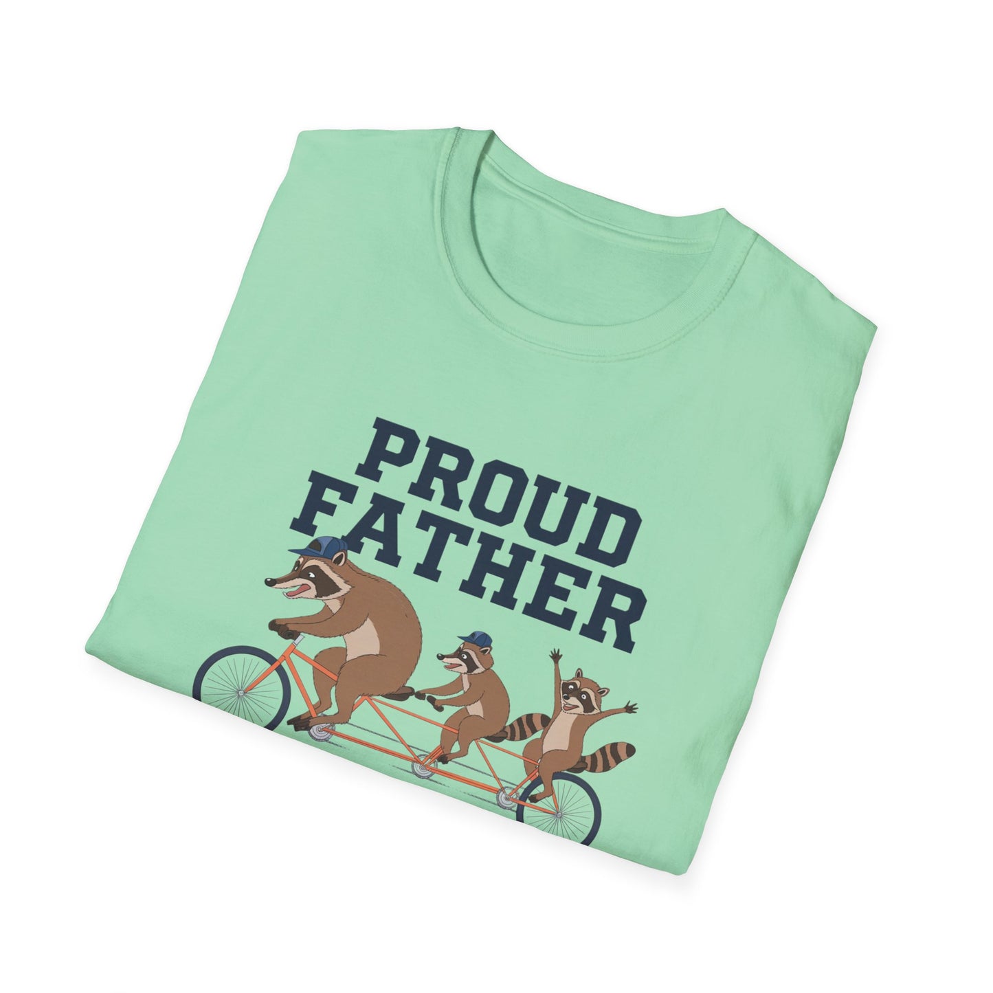 Proud Father Animal T-Shirt | Unisex Softstyle Tee for Dad