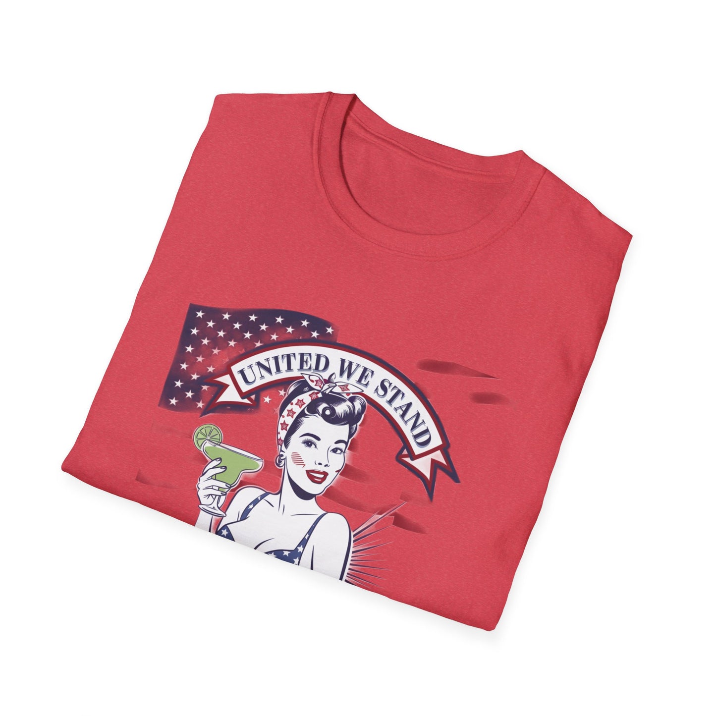 Patriotic Margarita Unisex T-Shirt - 'United We Stand' Design