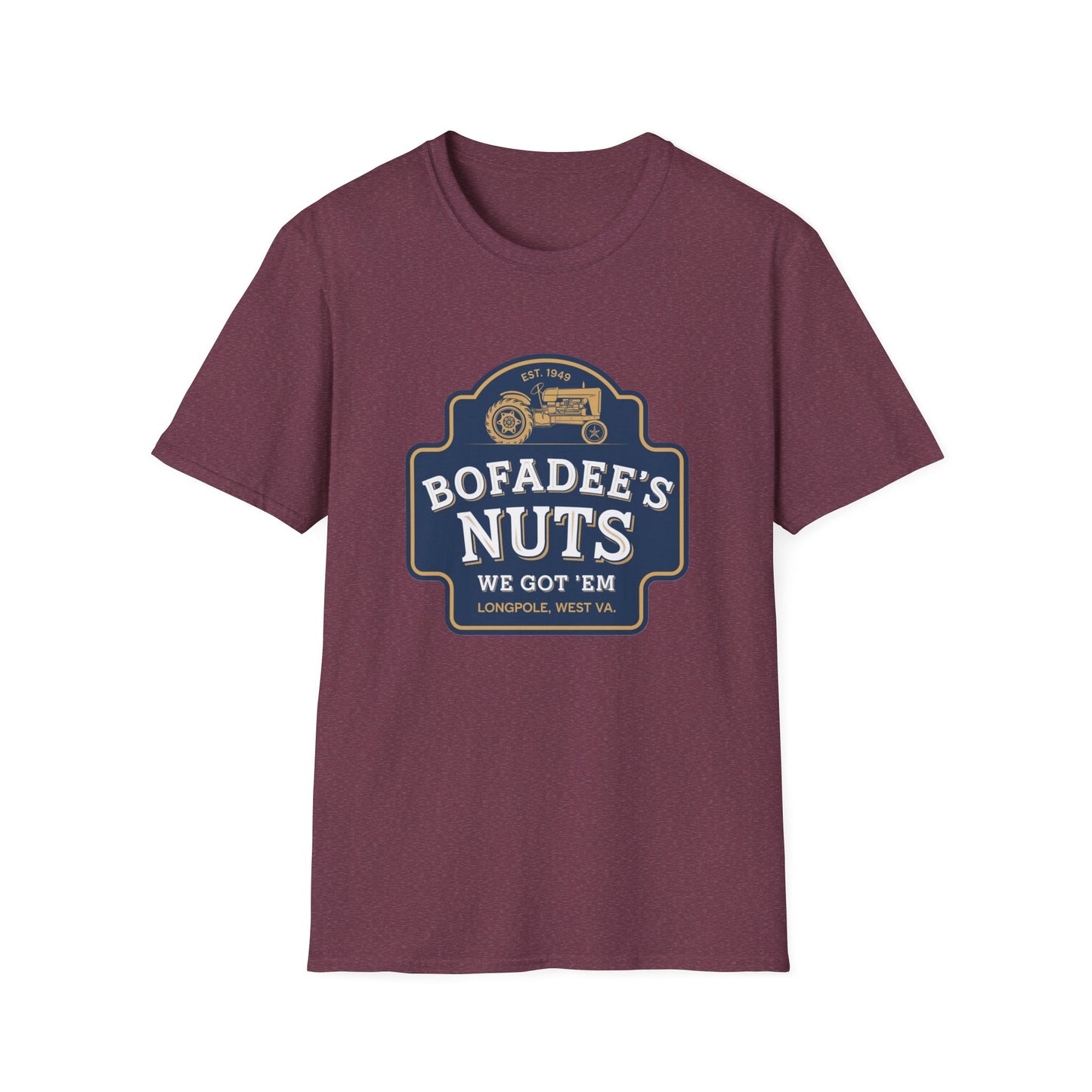 Vintage Bofadee's Nuts Unisex Softstyle T-Shirt - Fun and Casual Tees for All Occasions