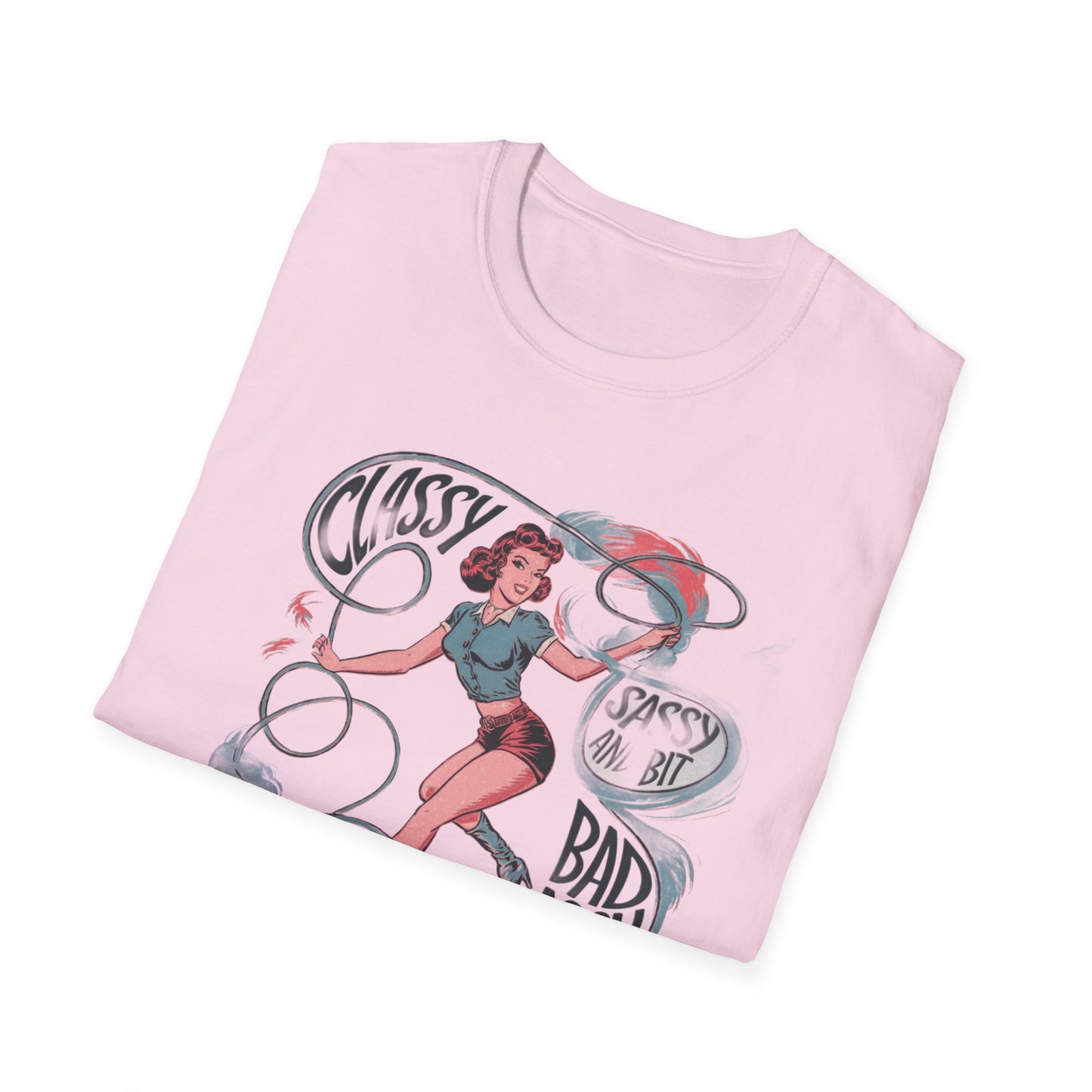 Classy & Badass Unisex T-Shirt, Vintage Chic Tee, Gift for Her, Empowerment Shirt, Casual Wear, Birthday Gift, Feminist Apparel