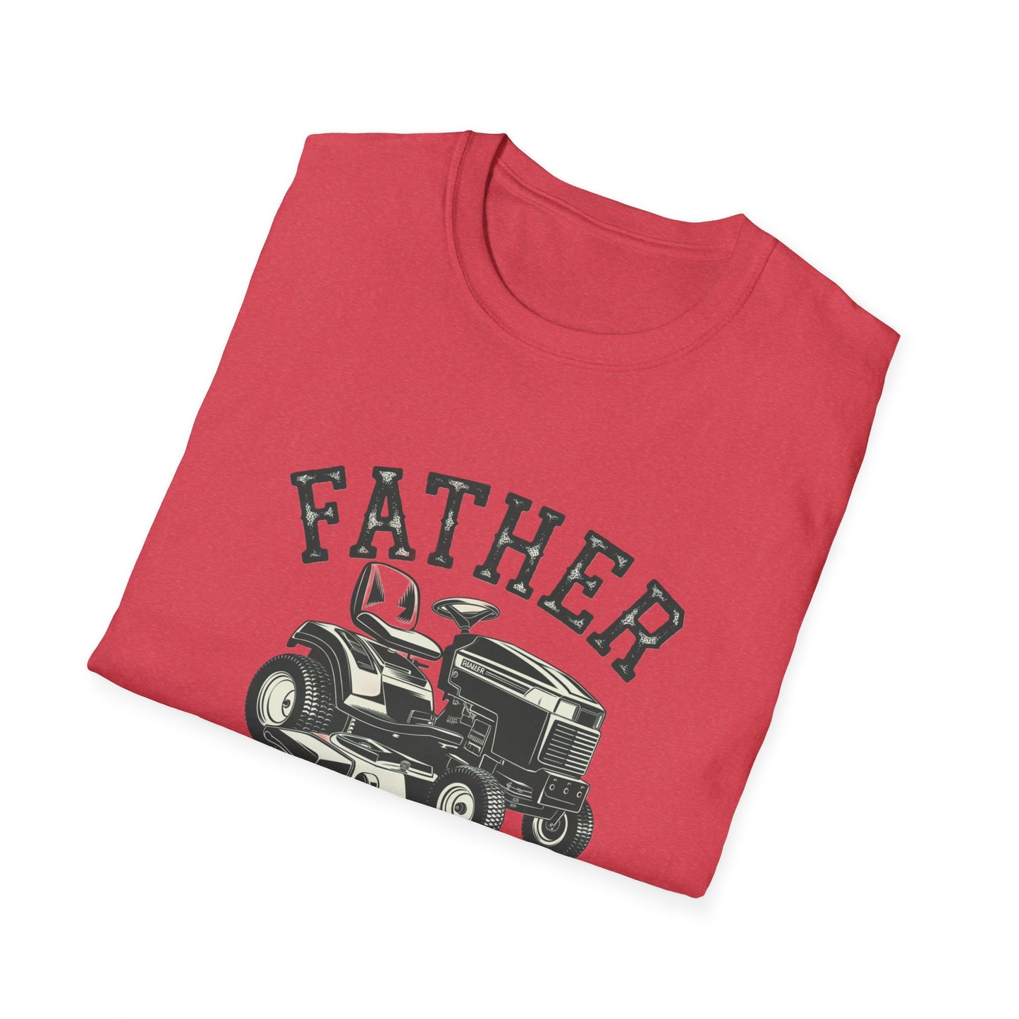 Father Mows Best Unisex Softstyle T-Shirt