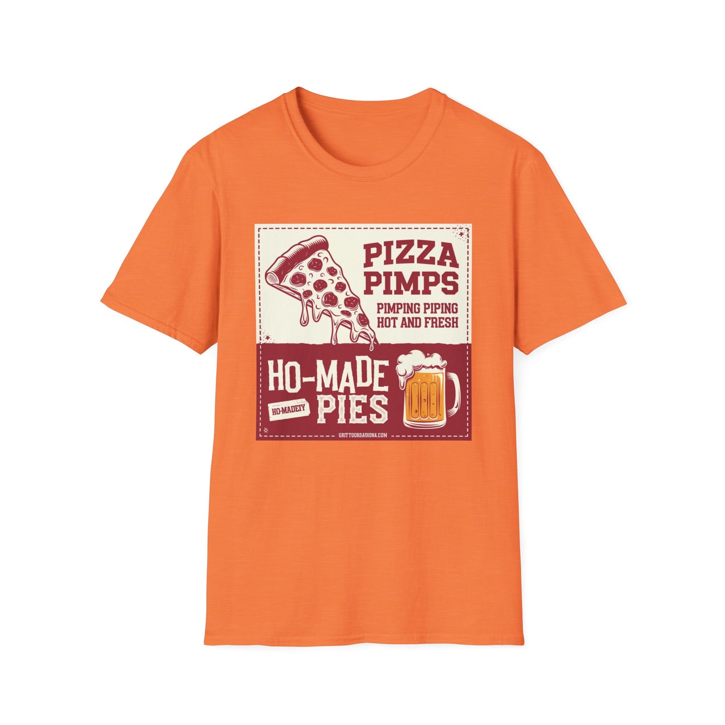 Pizza Pimps Unisex Softstyle T-Shirt - Fun Foodie Tee