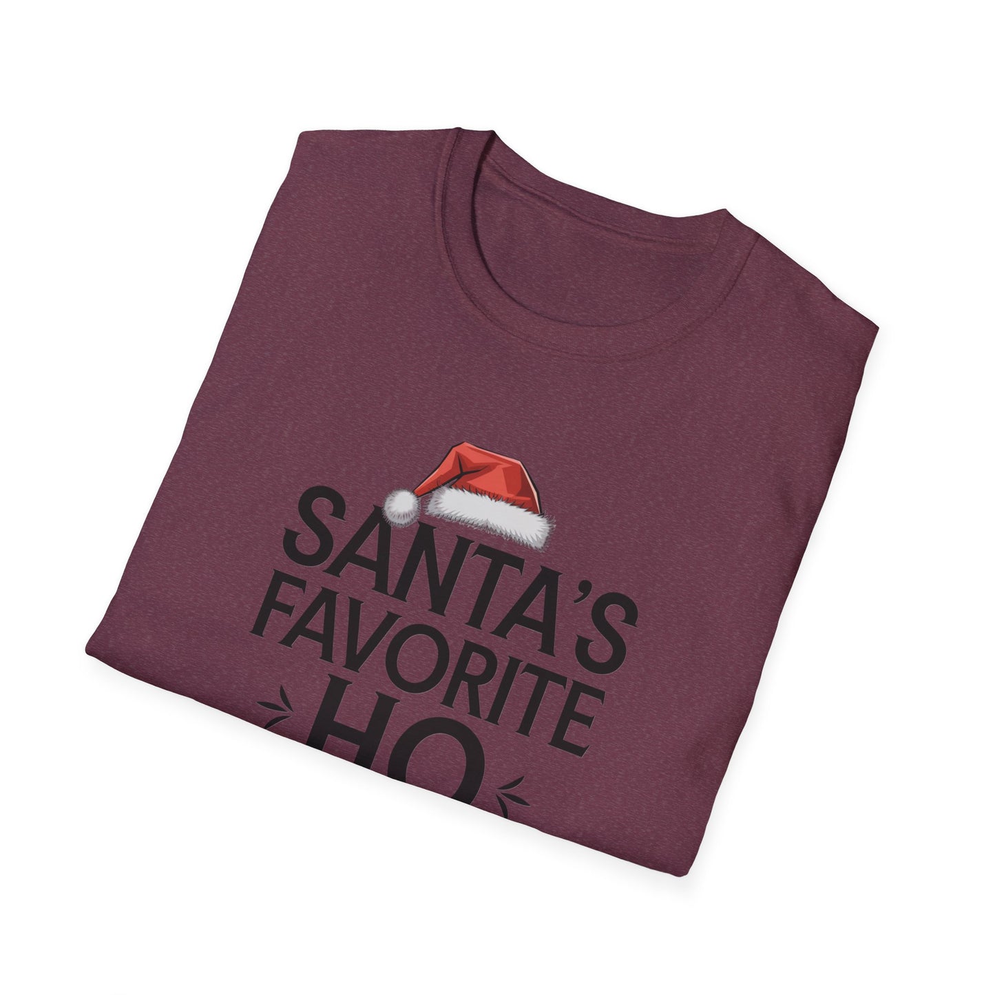 Santa's Favorite Ho Unisex T-Shirt, Funny Christmas Shirt, Holiday Gift, Jolly Tee, Christmas Party Wear, Seasonal Humor Top
