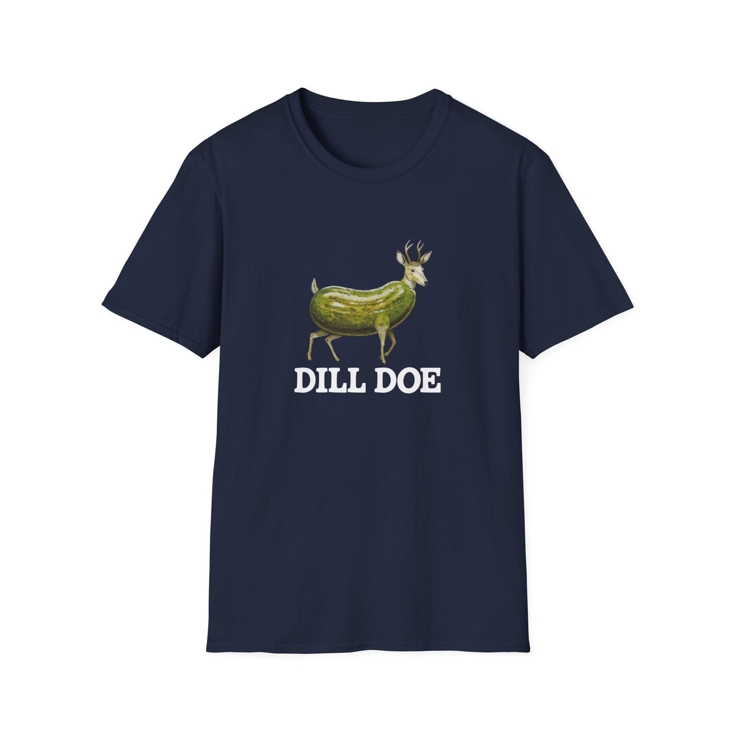 Dill Doe Funny Unisex Softstyle T-Shirt - Quirky Animal Tee