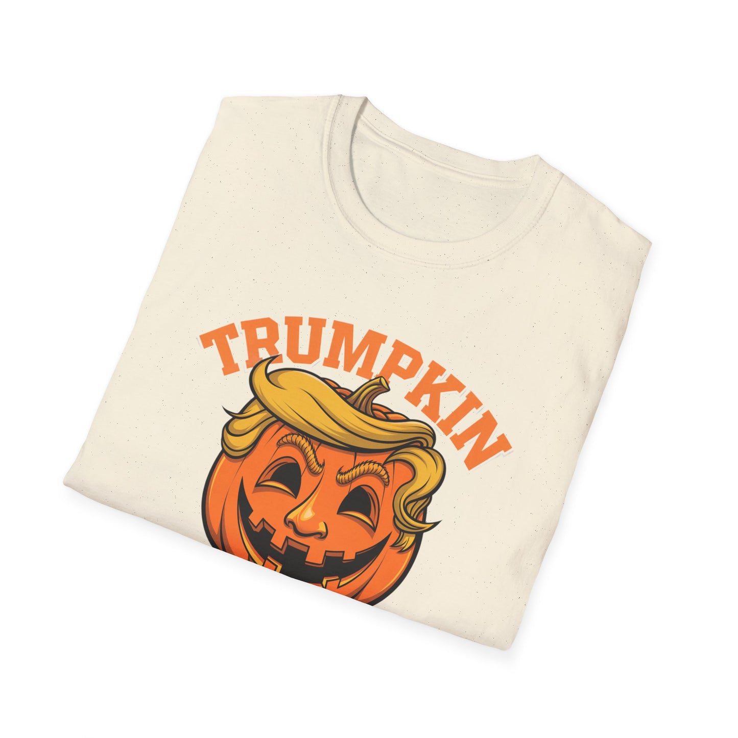 Halloween Trumpkin T-Shirt - Unisex Softstyle Tee for Fall Festivities, Party Attire, Gag Gift, Trick or Treat, Spooky Season