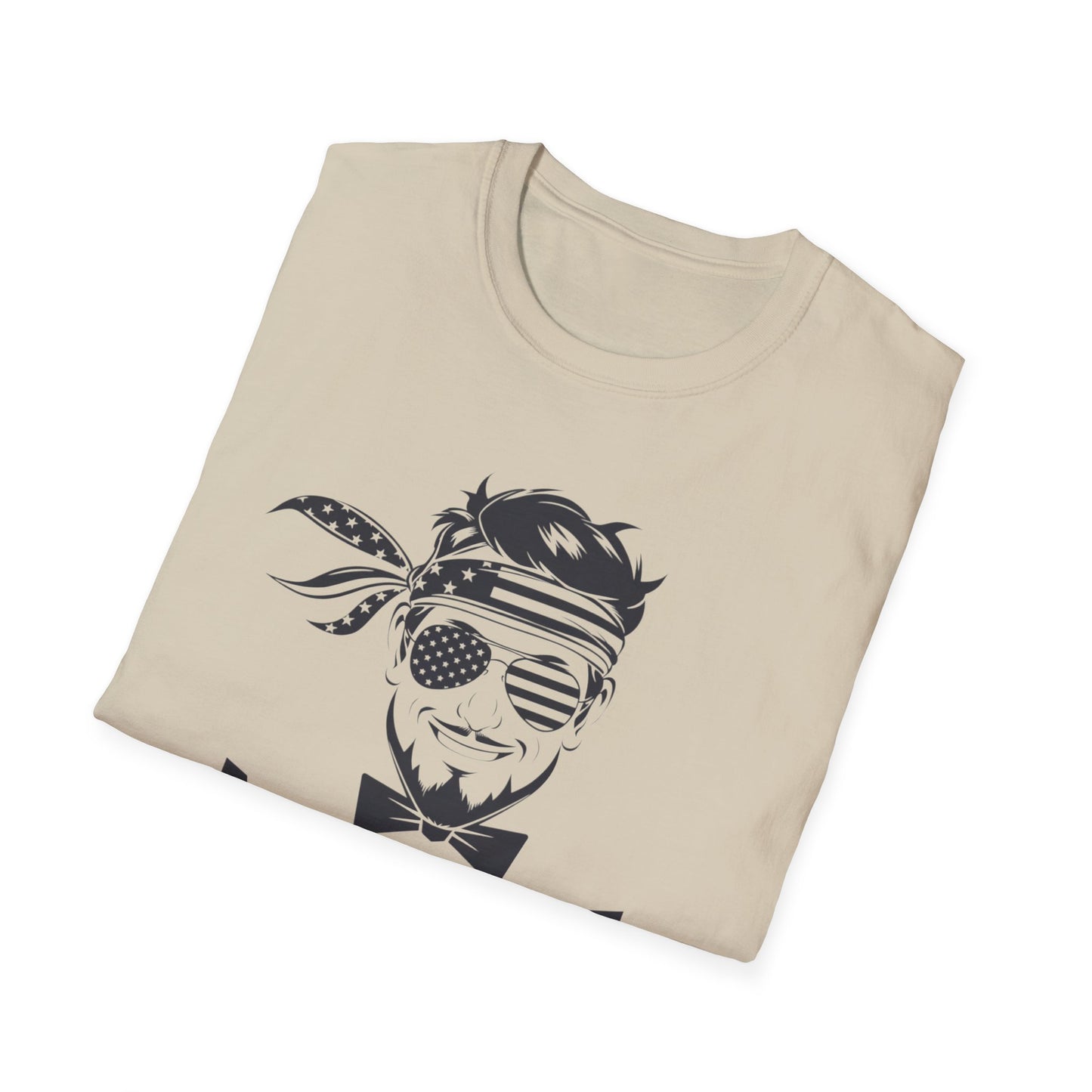 Merica Graphic T-Shirt - Softstyle Unisex Tee for Independence Day & Casual Wear