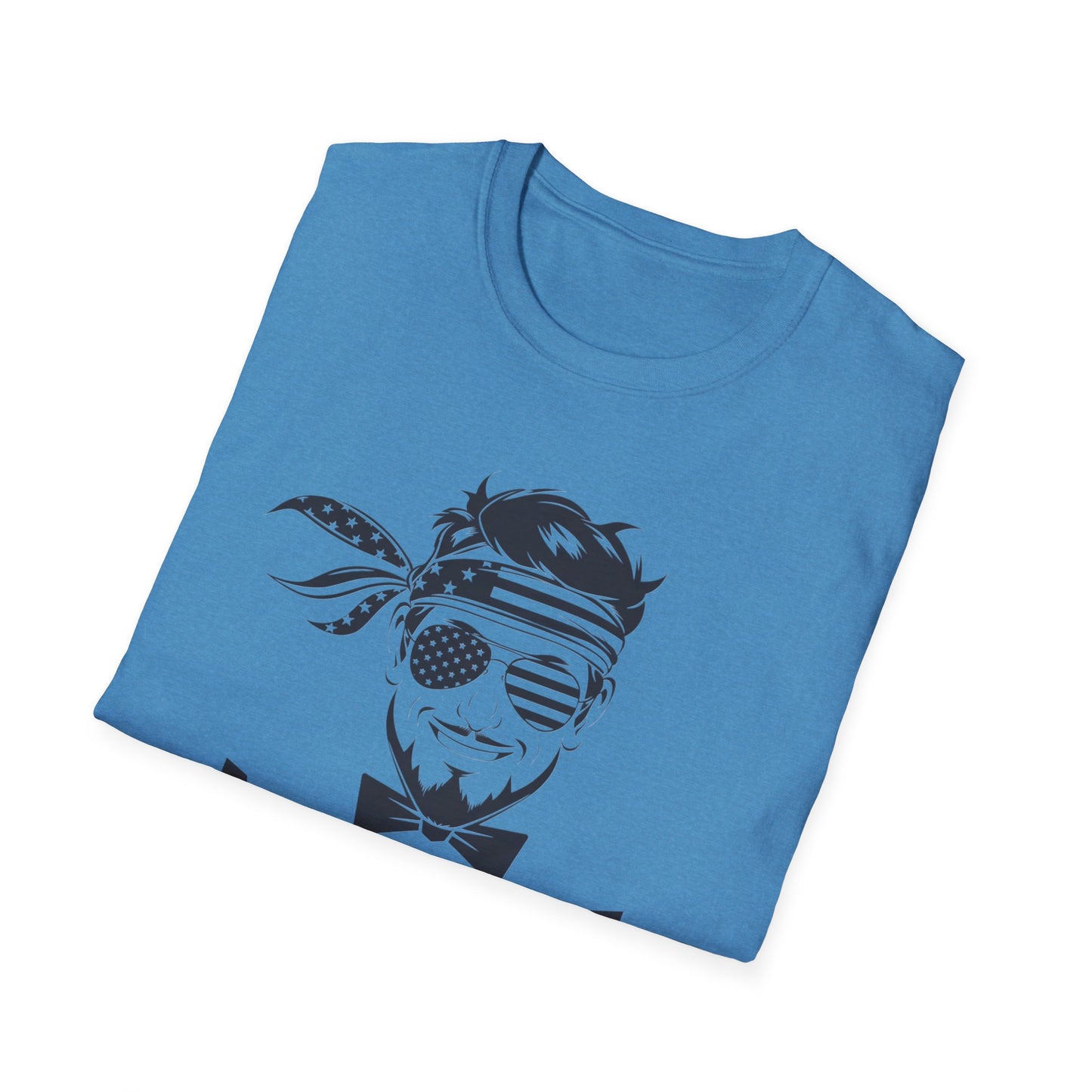 Merica Graphic T-Shirt - Softstyle Unisex Tee for Independence Day & Casual Wear