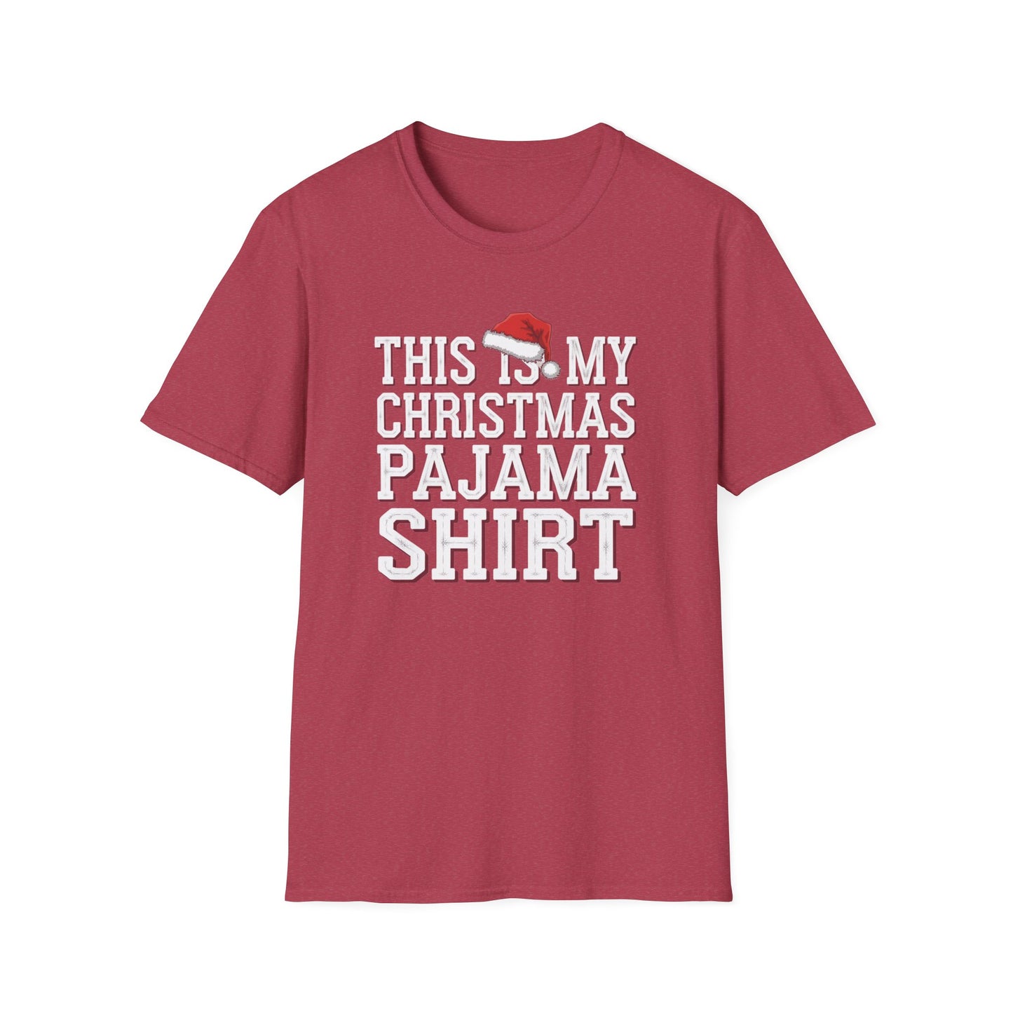 This is My Christmas Pajama Shirt - Unisex Softstyle Tee, Holiday Gift, Cozy T-Shirt, Christmas Pajama, Fun Winter Wear