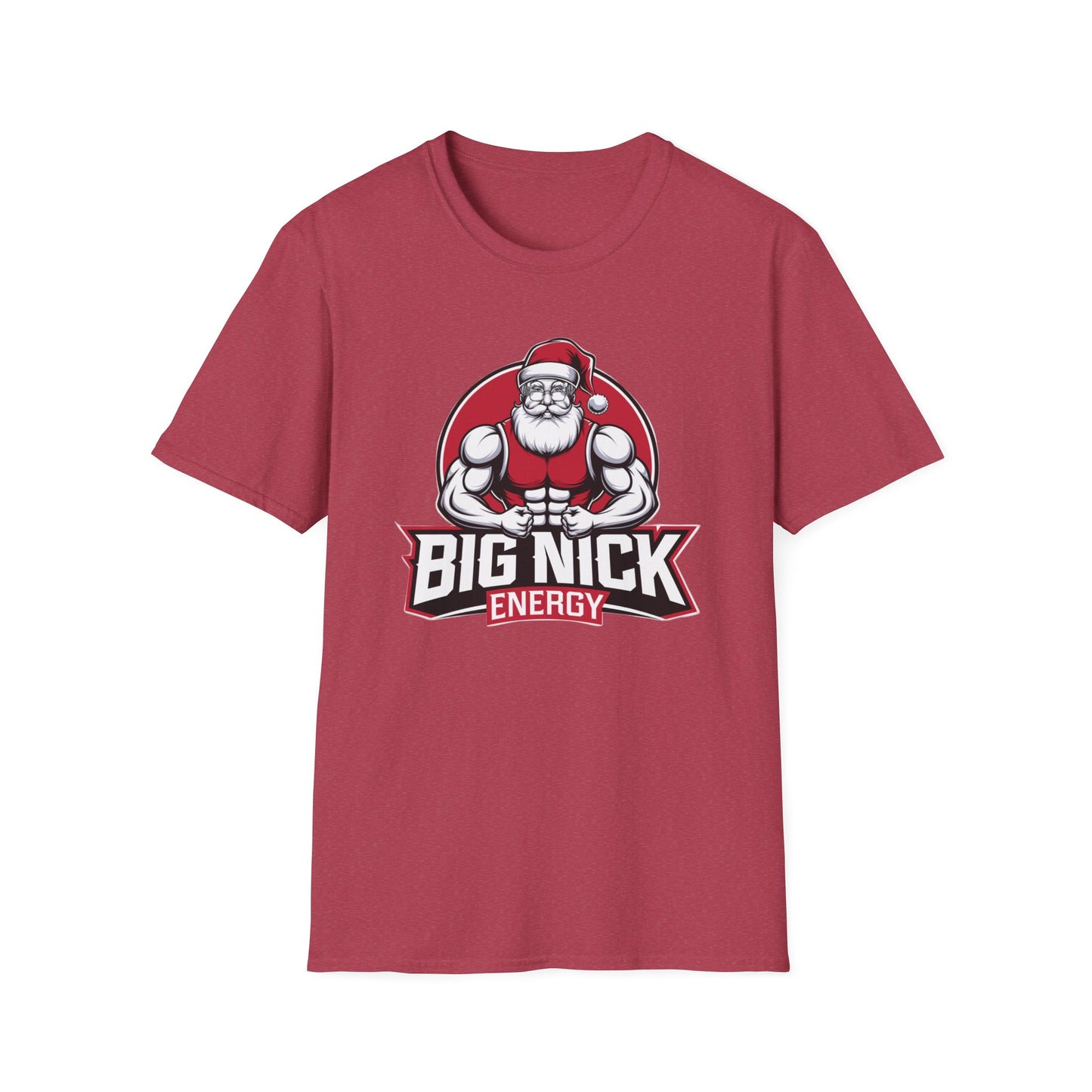 Christmas Muscle Santa Unisex T-Shirt, Holiday Gift, Funny Tee, Santa Outfit, Christmas Apparel