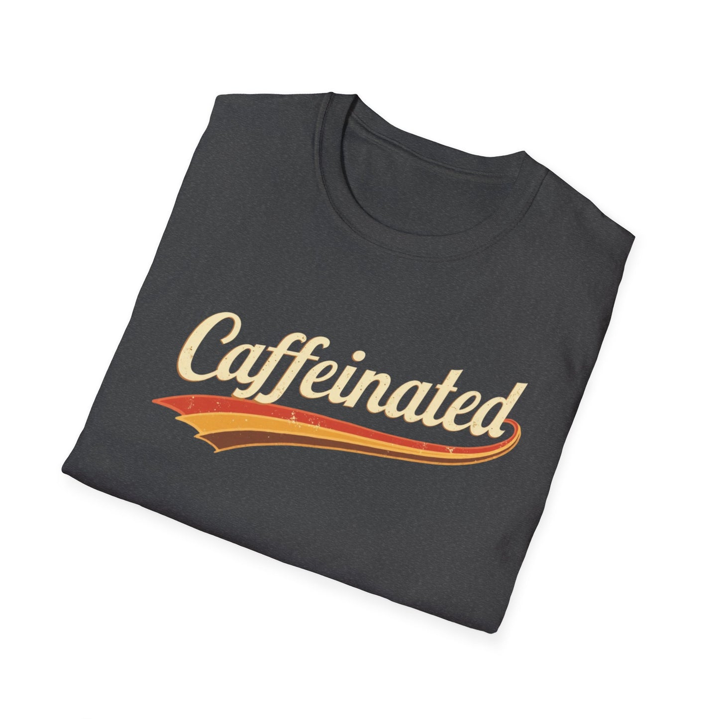 Caffeinated Unisex T-Shirt - Softstyle Casual Tee, Coffee Lover Gift, Daily Wear, Birthday Present, Relaxed Fit