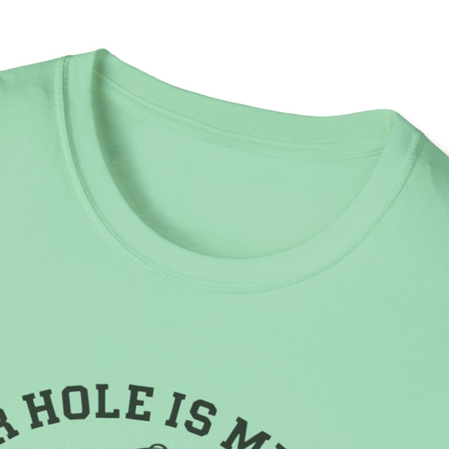 Funny Golf T-Shirt - "Your Hole is My Goal" Unisex Softstyle Tee