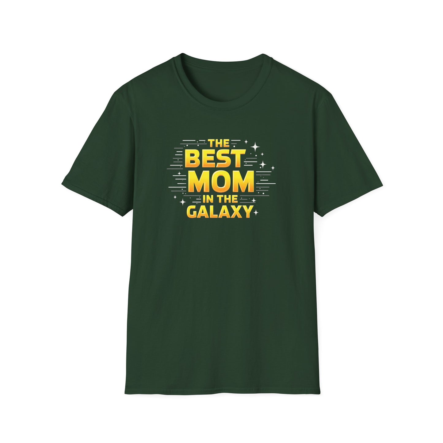 Best Mom in the Galaxy T-Shirt - Unisex Softstyle Tee for Mother's Day, Birthday Gift, Mom Appreciation, Casual Wear, Family Gatherings
