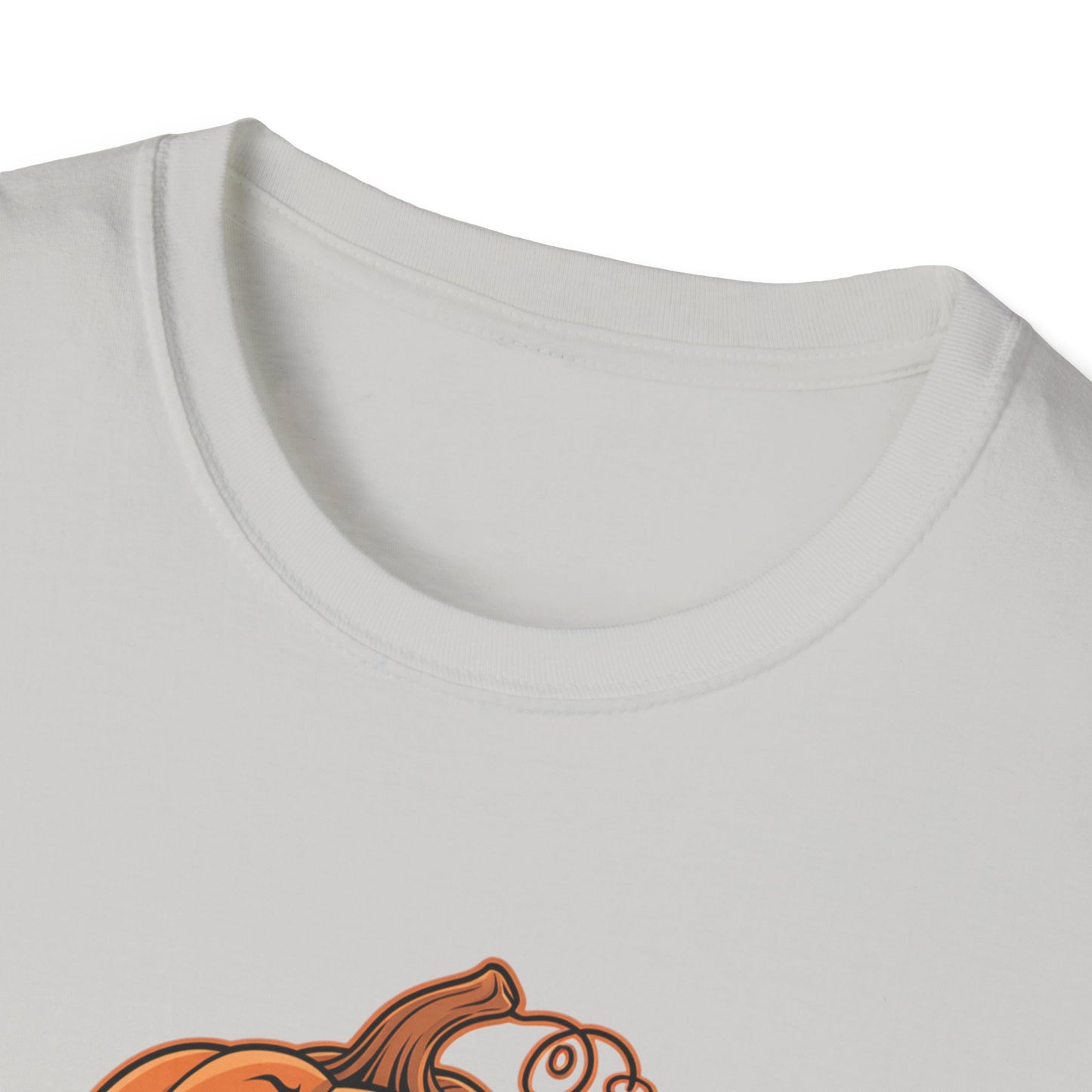 Funny Pumpkin Pi Unisex Softstyle T-Shirt - Halloween Tee, Math Lover Shirt, Fall Apparel, Seasonal Gift, Casual Outfit