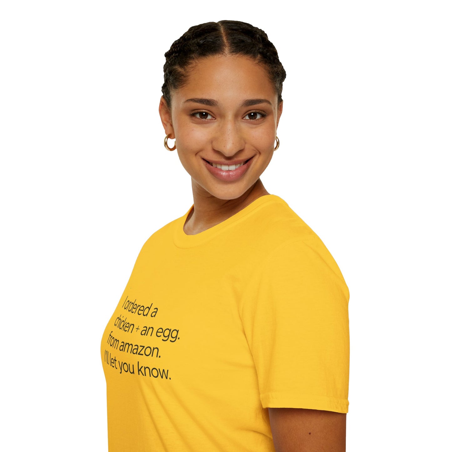 Funny Chicken & Egg Unisex Softstyle T-Shirt - Perfect Gift for Food Lovers