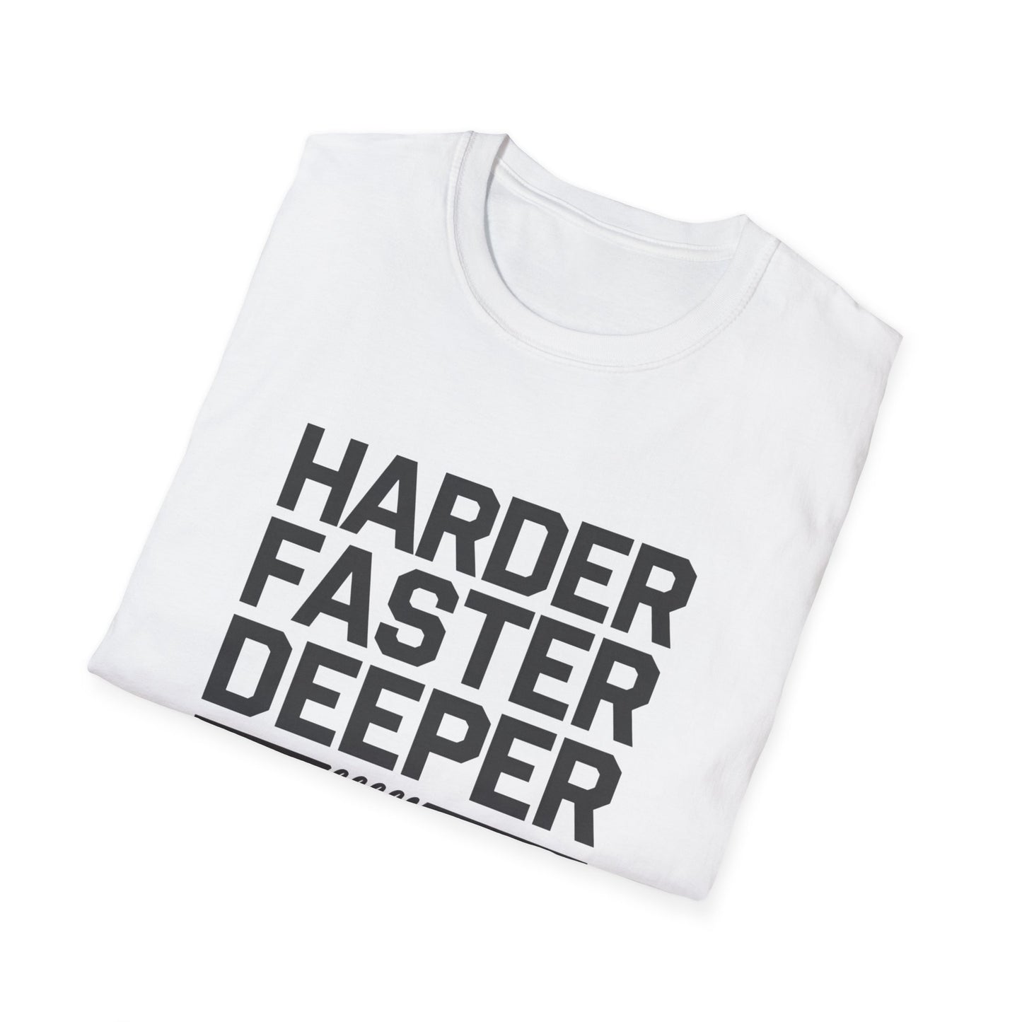 CPR Awareness Unisex Softstyle T-Shirt - Harder Faster Deeper