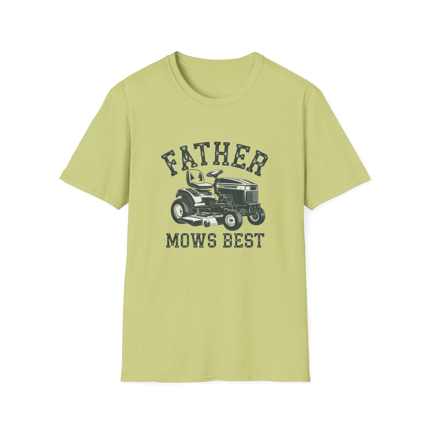 Father Mows Best Unisex Softstyle T-Shirt