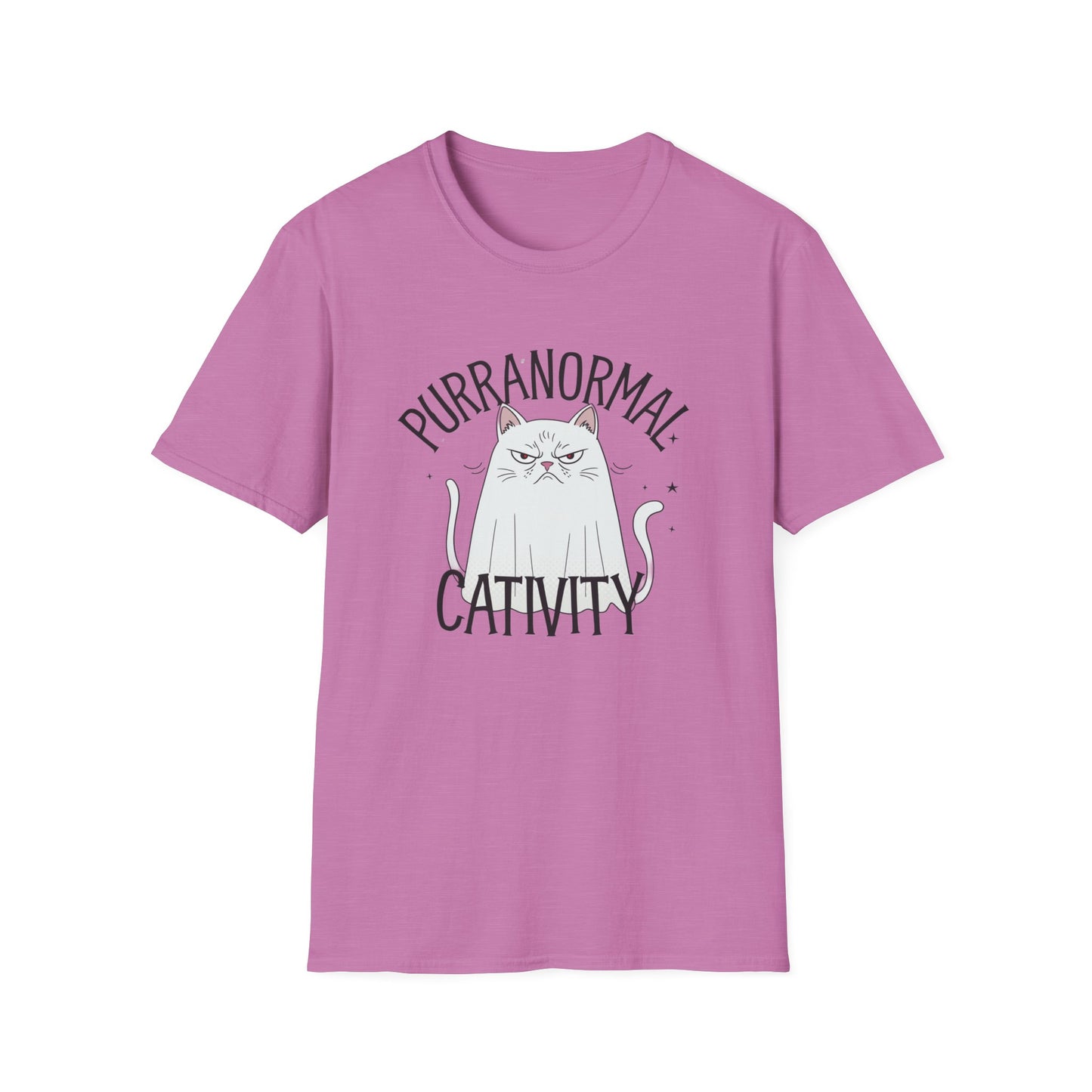Funny Cat Tee - Purranormal Cativity T-Shirt for Cat Lovers, Gift for Pet Owners, Halloween Tee, Cozy Unisex Shirt, Cat Lover Apparel