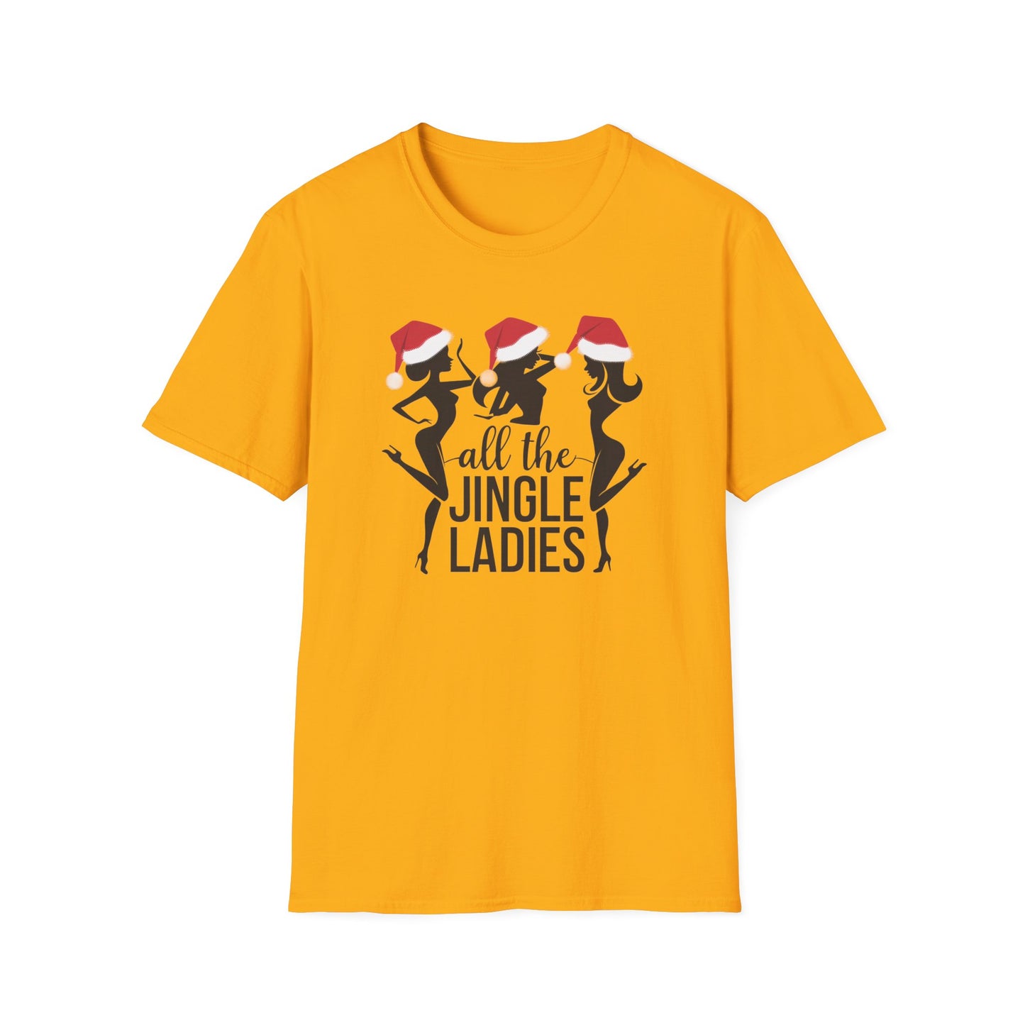 Festive Holiday T-Shirt: All the Jingle Ladies, Christmas Shirt, Unisex Tee, Gift for Her, Holiday Apparel, Winter Fashion