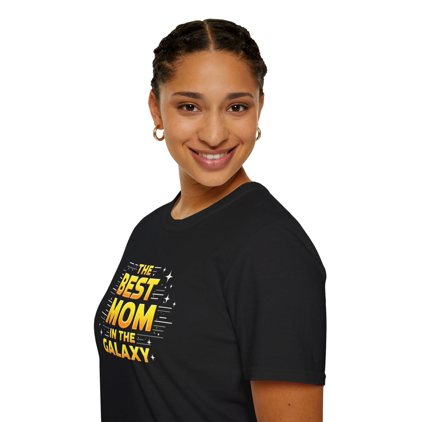 Best Mom in the Galaxy T-Shirt - Unisex Softstyle Tee for Mother's Day, Birthday Gift, Mom Appreciation, Casual Wear, Family Gatherings
