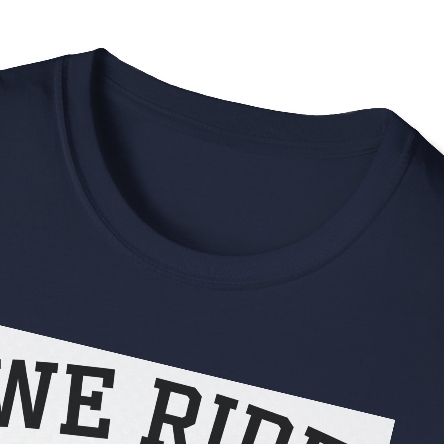 We Ride at Dawn Unisex Softstyle T-Shirt - Perfect for Lawn Care Enthusiasts