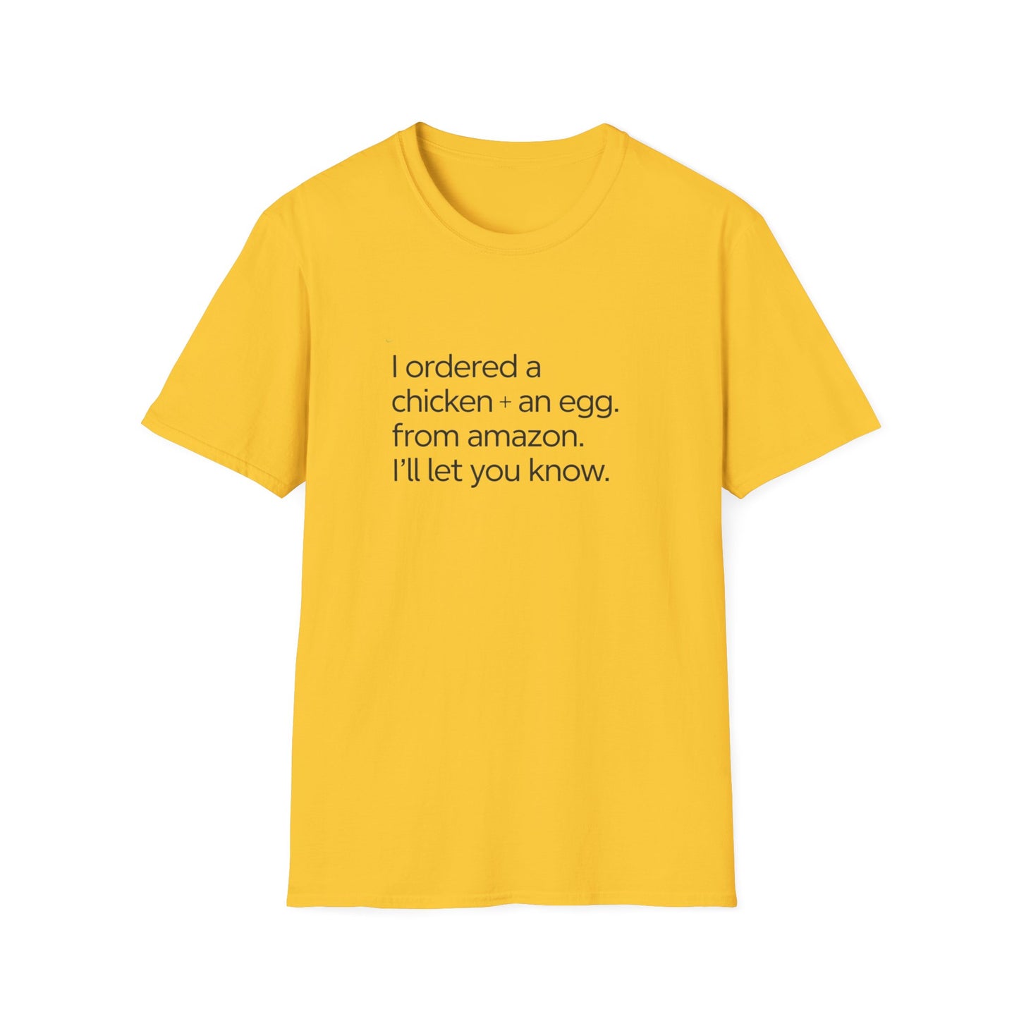 Funny Chicken & Egg Unisex Softstyle T-Shirt - Perfect Gift for Food Lovers