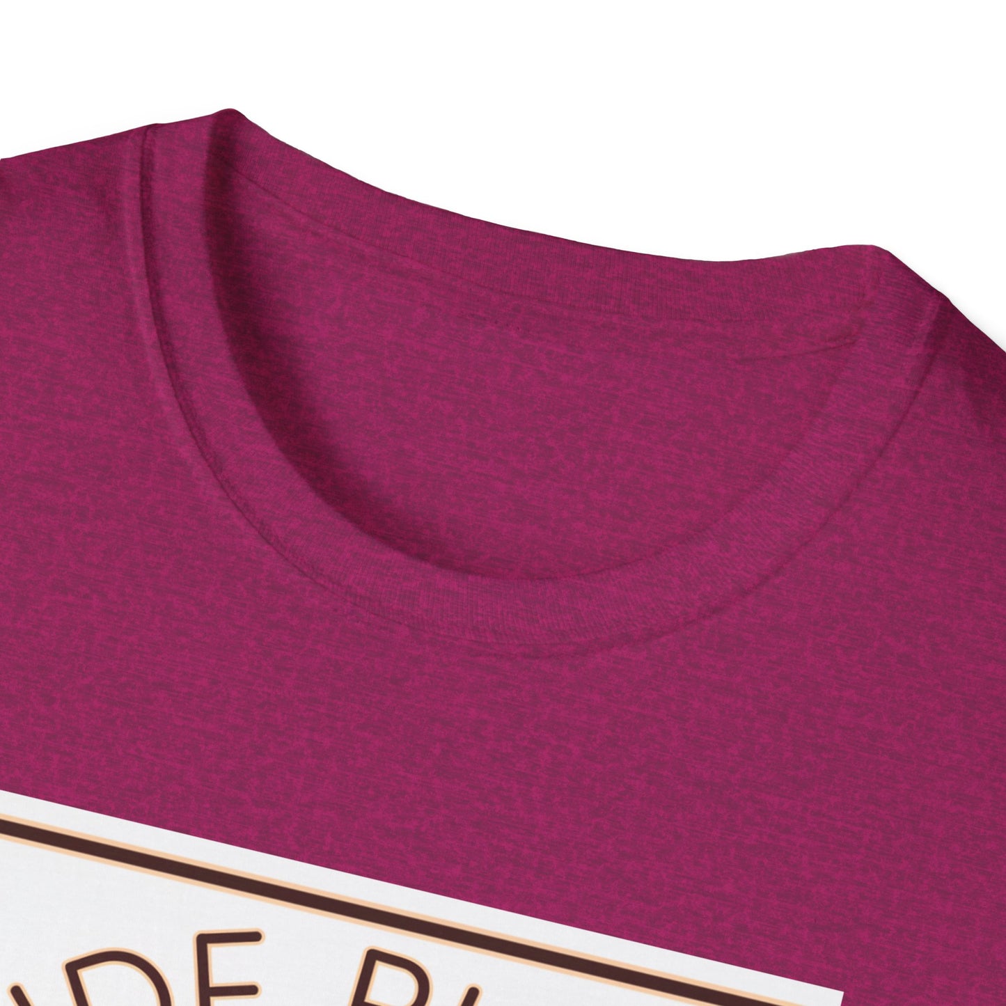 Funny Dessert Lover Unisex Softstyle T-Shirt - "Side Piece" Slice Design