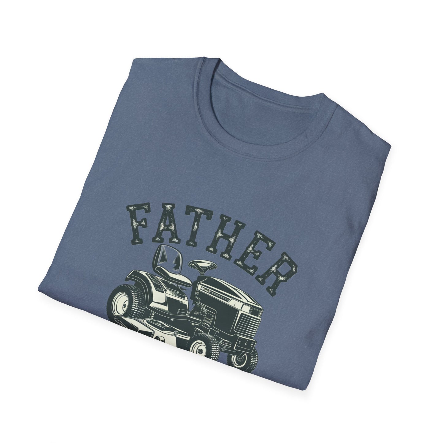 Father Mows Best Unisex Softstyle T-Shirt