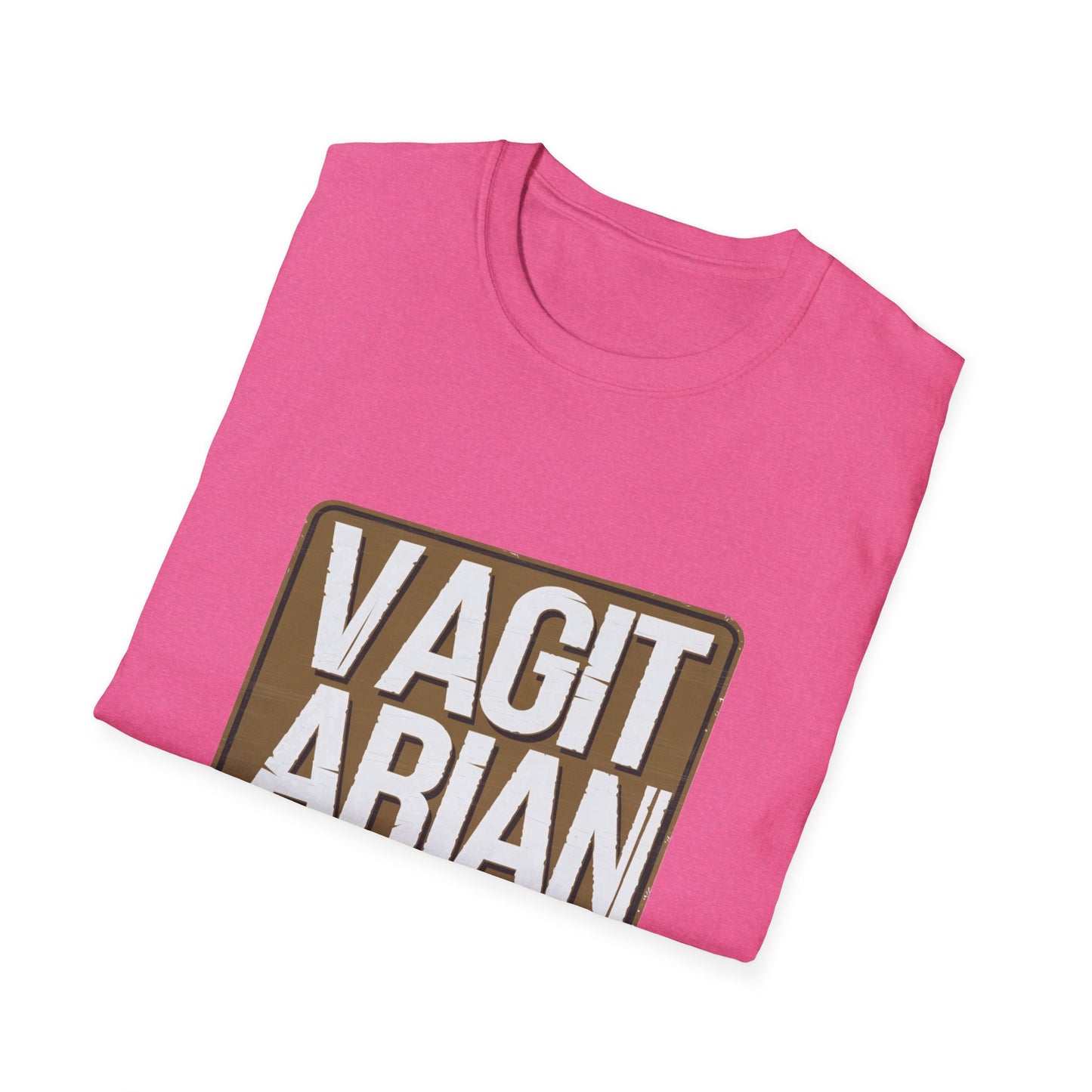 Funny Unisex T-Shirt - "VAGITARIAN" Humor Tee for Food Lovers