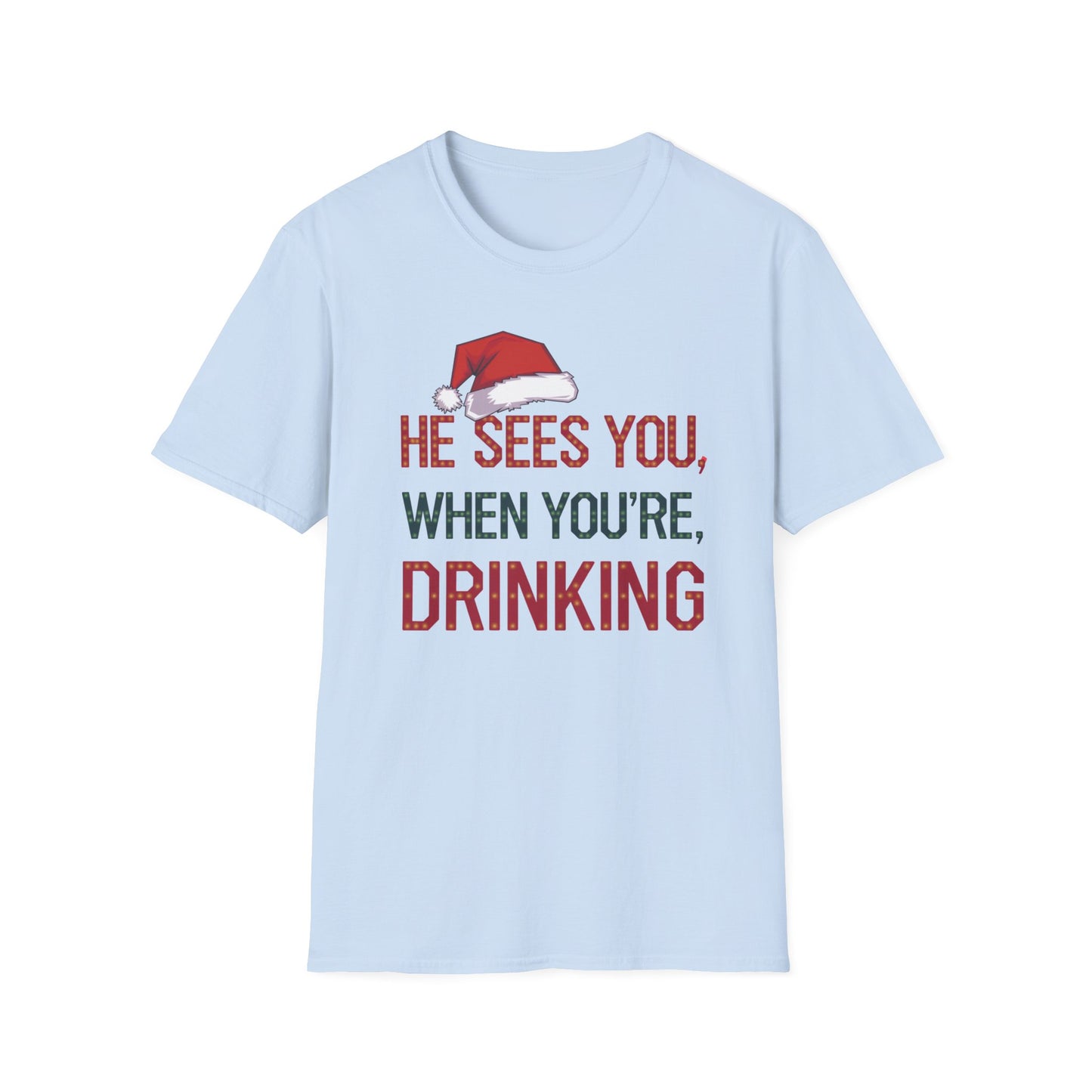 Festive Drink Humor T-Shirt - Perfect for Christmas Parties, Holiday Gatherings, Gift for Friends, Funny Apparel, Unisex Christmas Tee