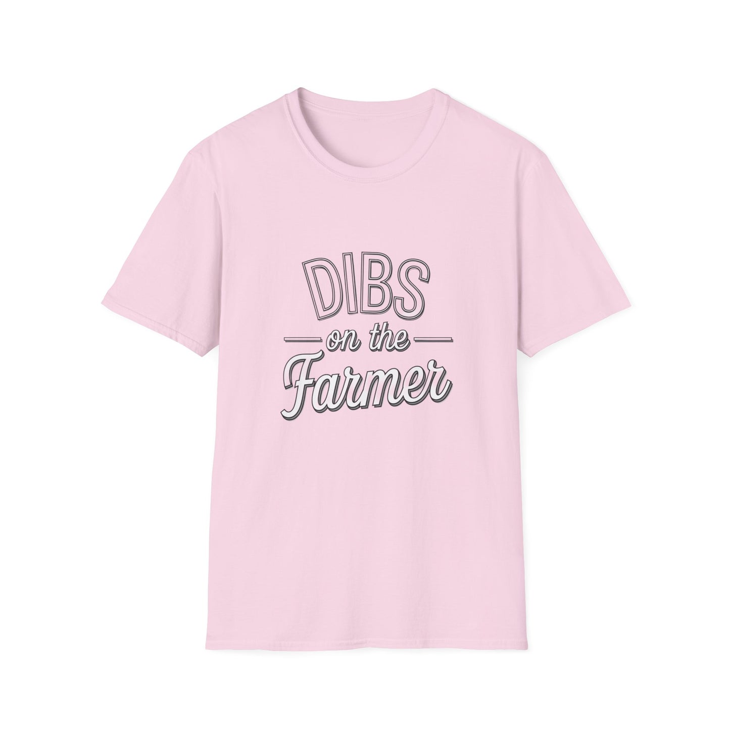 Dibs on the Farmer Unisex Softstyle T-Shirt - Casual Farm Life Tee