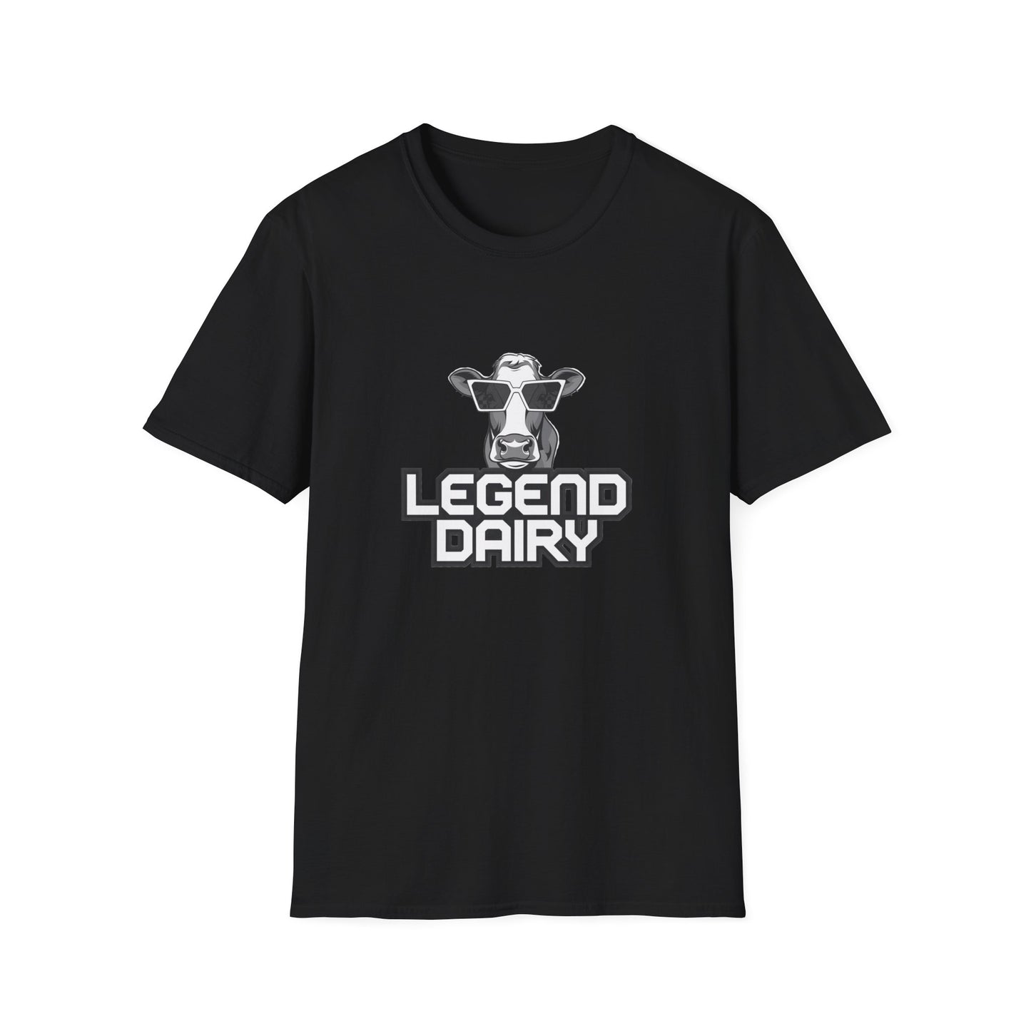 Legend Dairy Unisex Softstyle T-Shirt - Fun Cow Graphic Tee