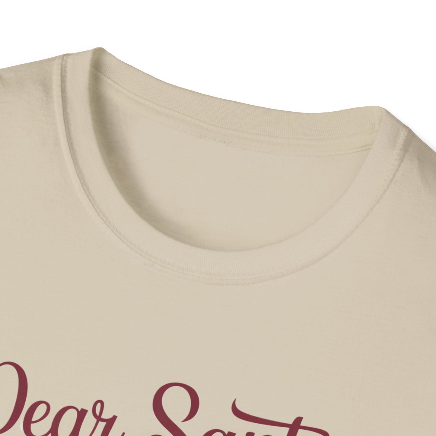Funny Christmas T-Shirt, Unisex Softstyle Tee, Holiday Humor Gift, Santa Cookie Tee, Fun Gift for Him or Her, Seasonal Wear