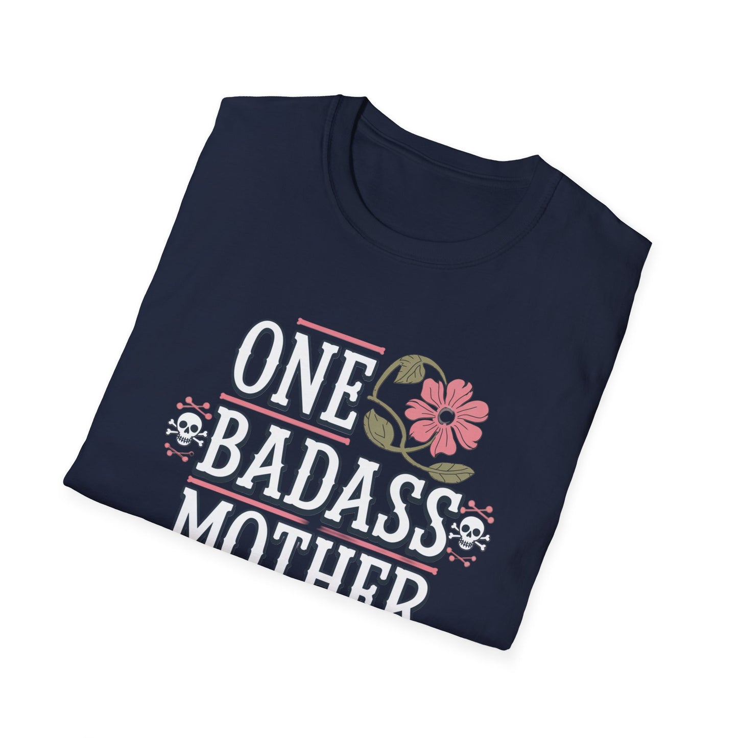 One Badass Mother Unisex Softstyle T-Shirt, Mother's Day Gift, Funny Mom Tee, Casual Wear, Mom Humor Shirt, Gift for Mom