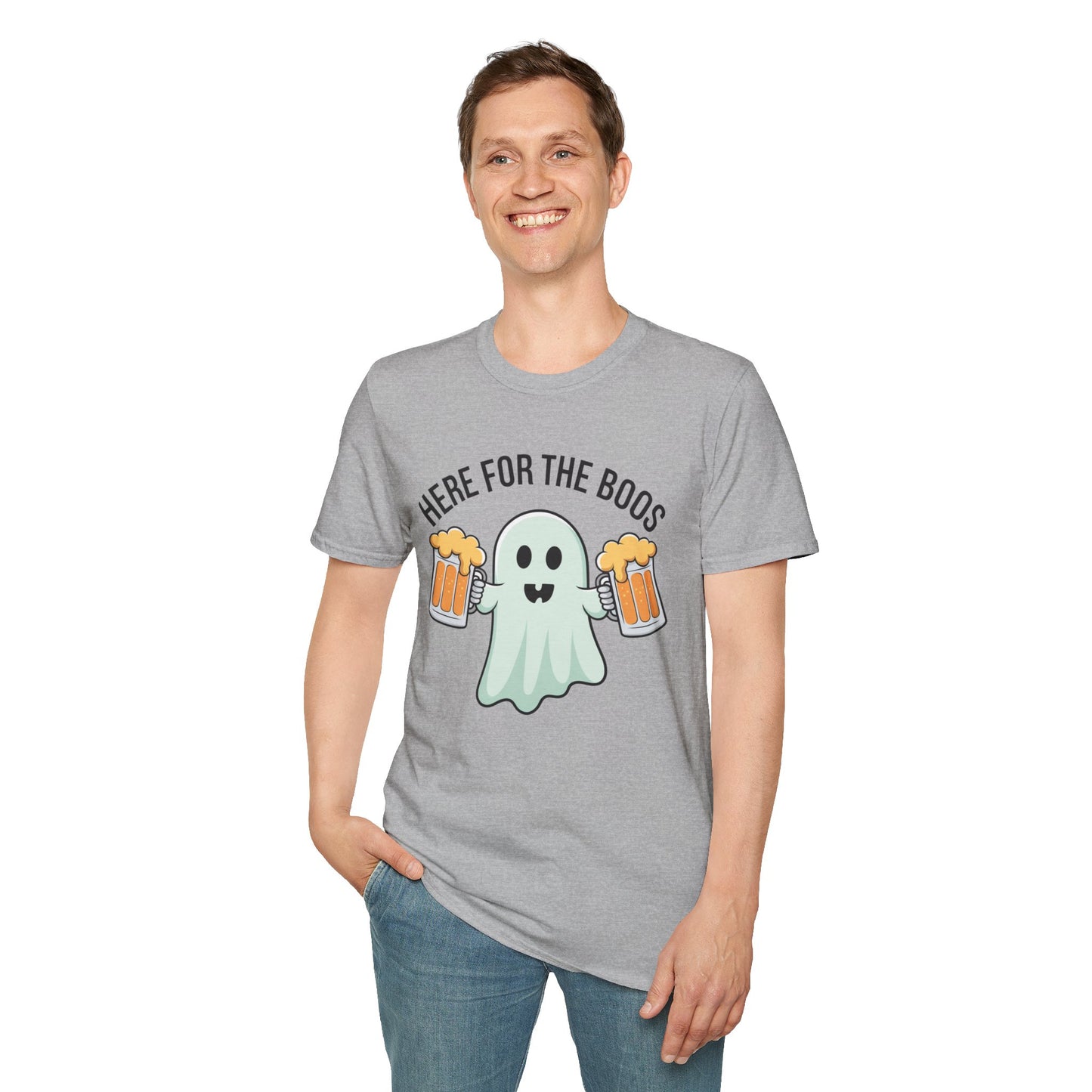 Ghostly Humor Unisex T-Shirt - Perfect for Halloween, Casual Outings, and Party Vibes, Fun Apparel, Spooky Season Tee, Gift for Friends