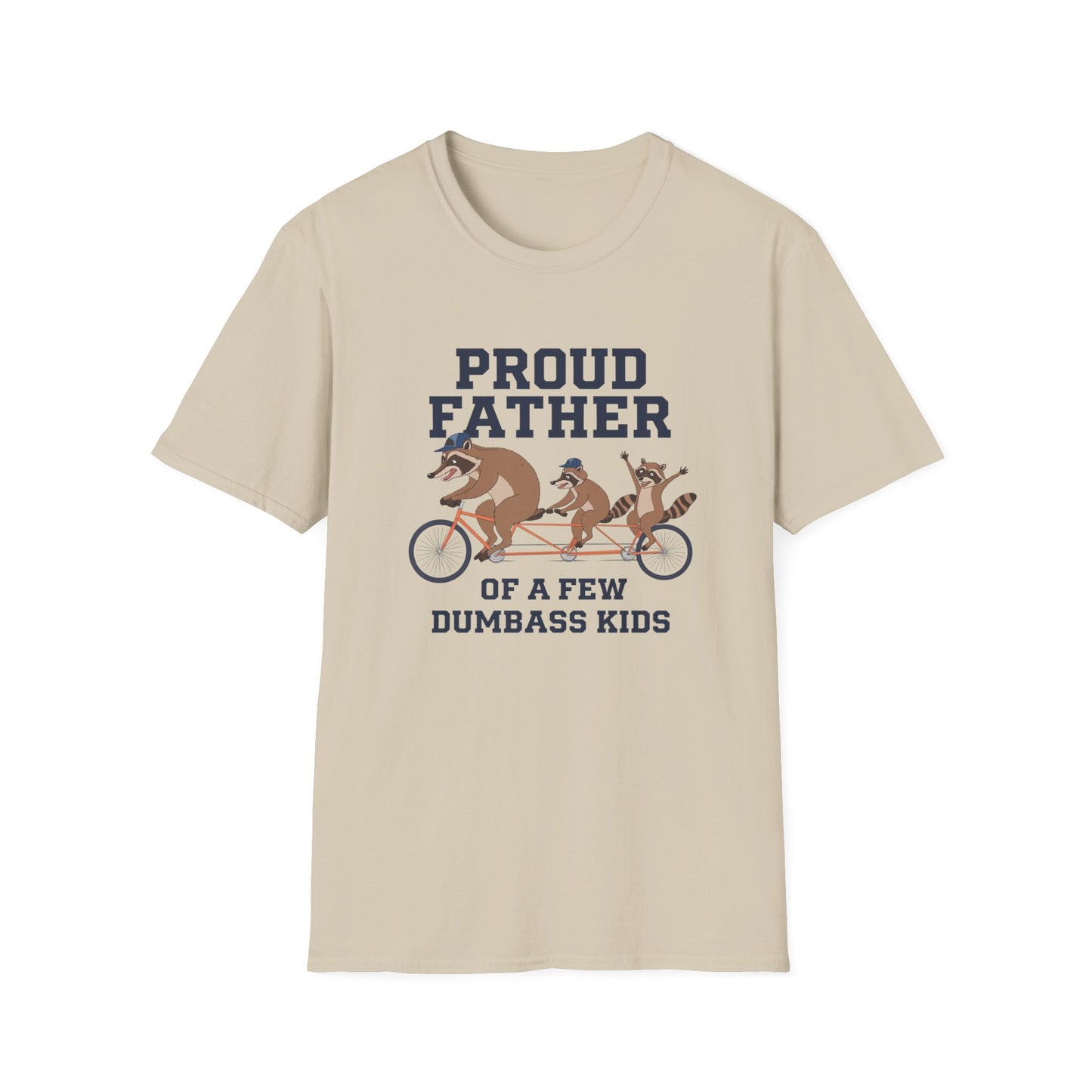 Proud Father Animal T-Shirt | Unisex Softstyle Tee for Dad