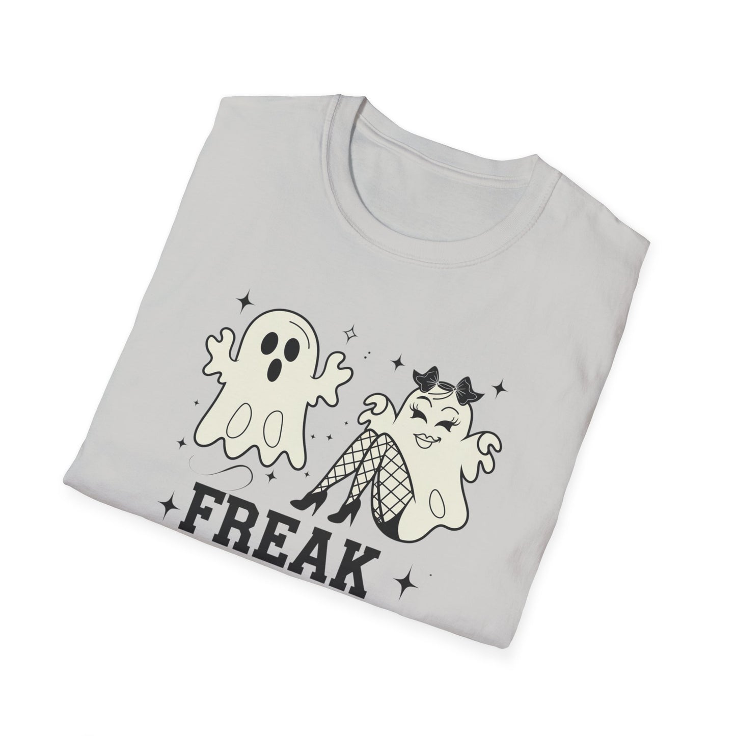 Freak in the Sheets Unisex T-Shirt, Funny Halloween Tee, Ghost & Witch Graphic Shirt, Spooky Season Apparel, Gift for Her