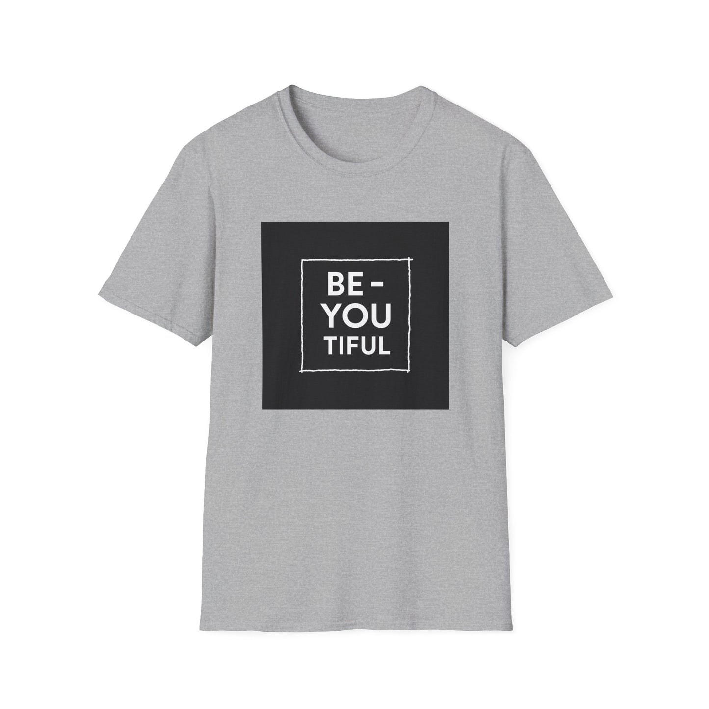Be-You-Tiful Unisex Softstyle T-Shirt - Inspiring Message Shirt, Casual Wear, Gift for Friends, Motivational Apparel, Everyday Comfort