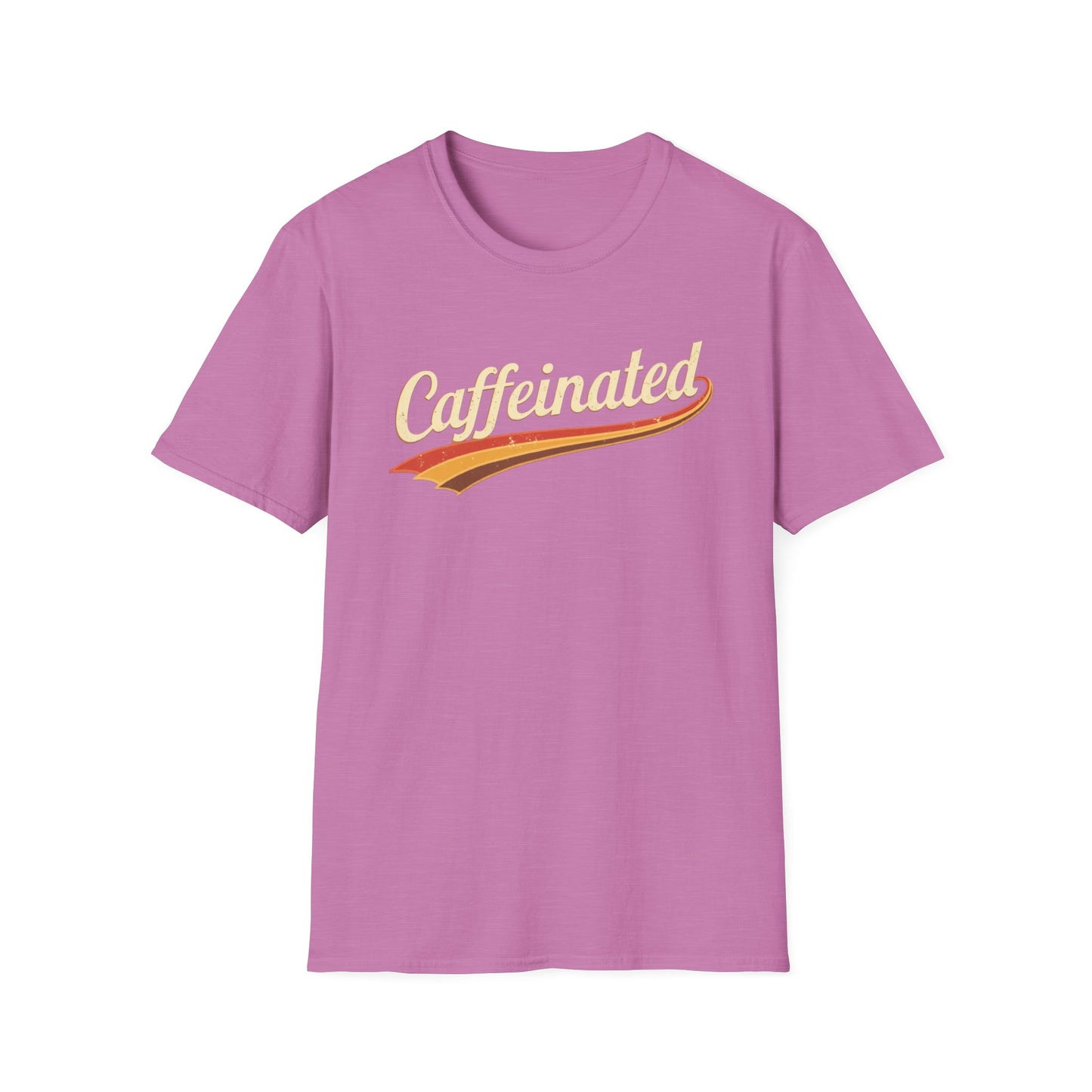 Caffeinated Unisex T-Shirt - Softstyle Casual Tee, Coffee Lover Gift, Daily Wear, Birthday Present, Relaxed Fit