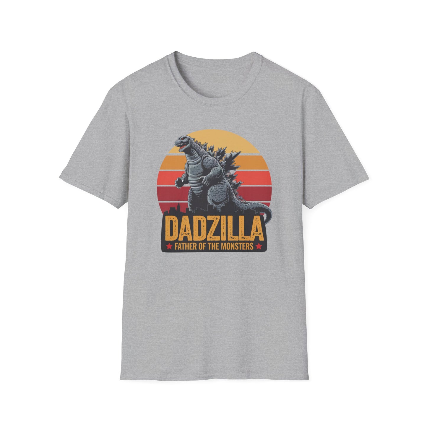 Dadzilla Tee - Unisex Softstyle T-Shirt for Dad Enthusiasts Fathers Day Gift