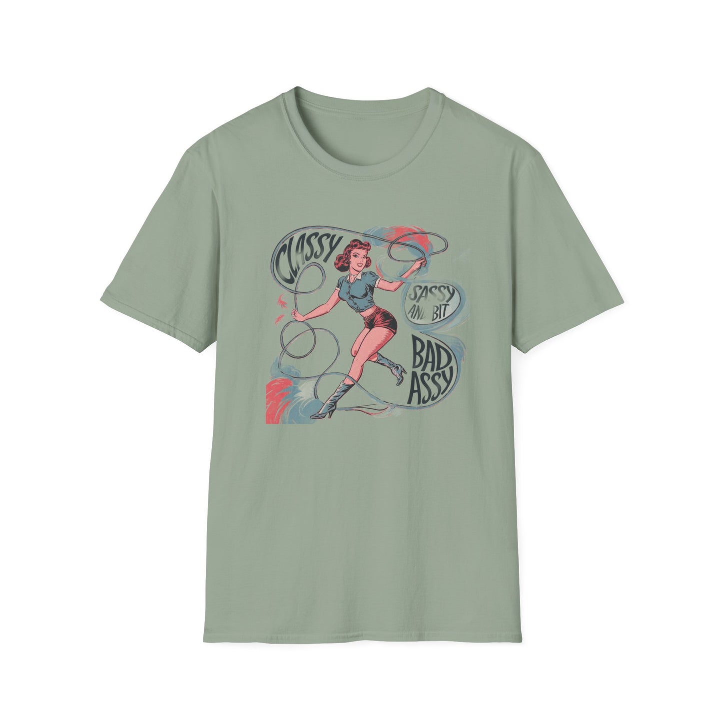 Classy & Badass Unisex T-Shirt, Vintage Chic Tee, Gift for Her, Empowerment Shirt, Casual Wear, Birthday Gift, Feminist Apparel