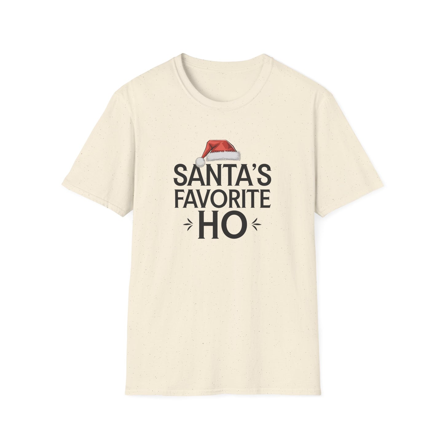 Santa's Favorite Ho Unisex T-Shirt, Funny Christmas Shirt, Holiday Gift, Jolly Tee, Christmas Party Wear, Seasonal Humor Top