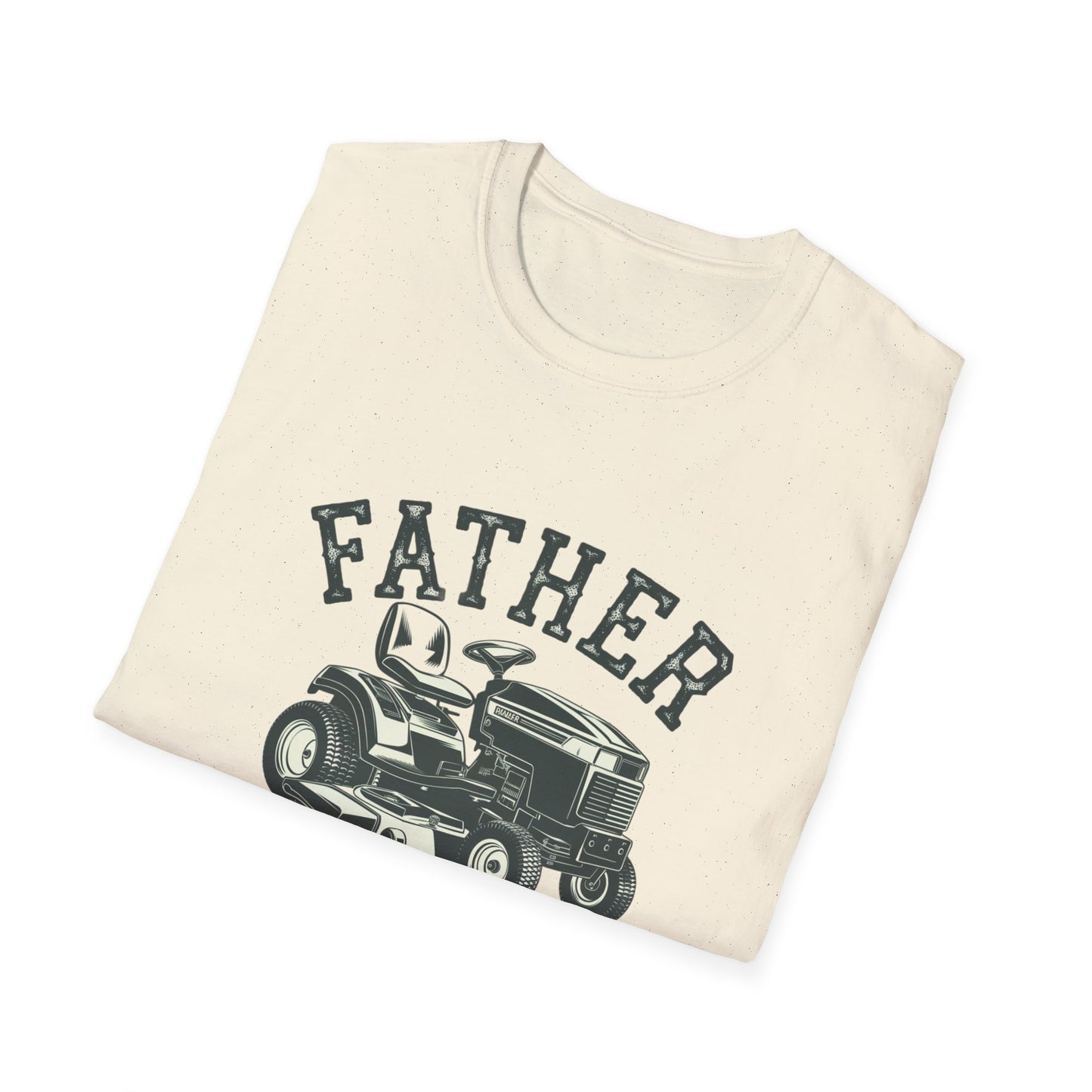 Father Mows Best Unisex Softstyle T-Shirt
