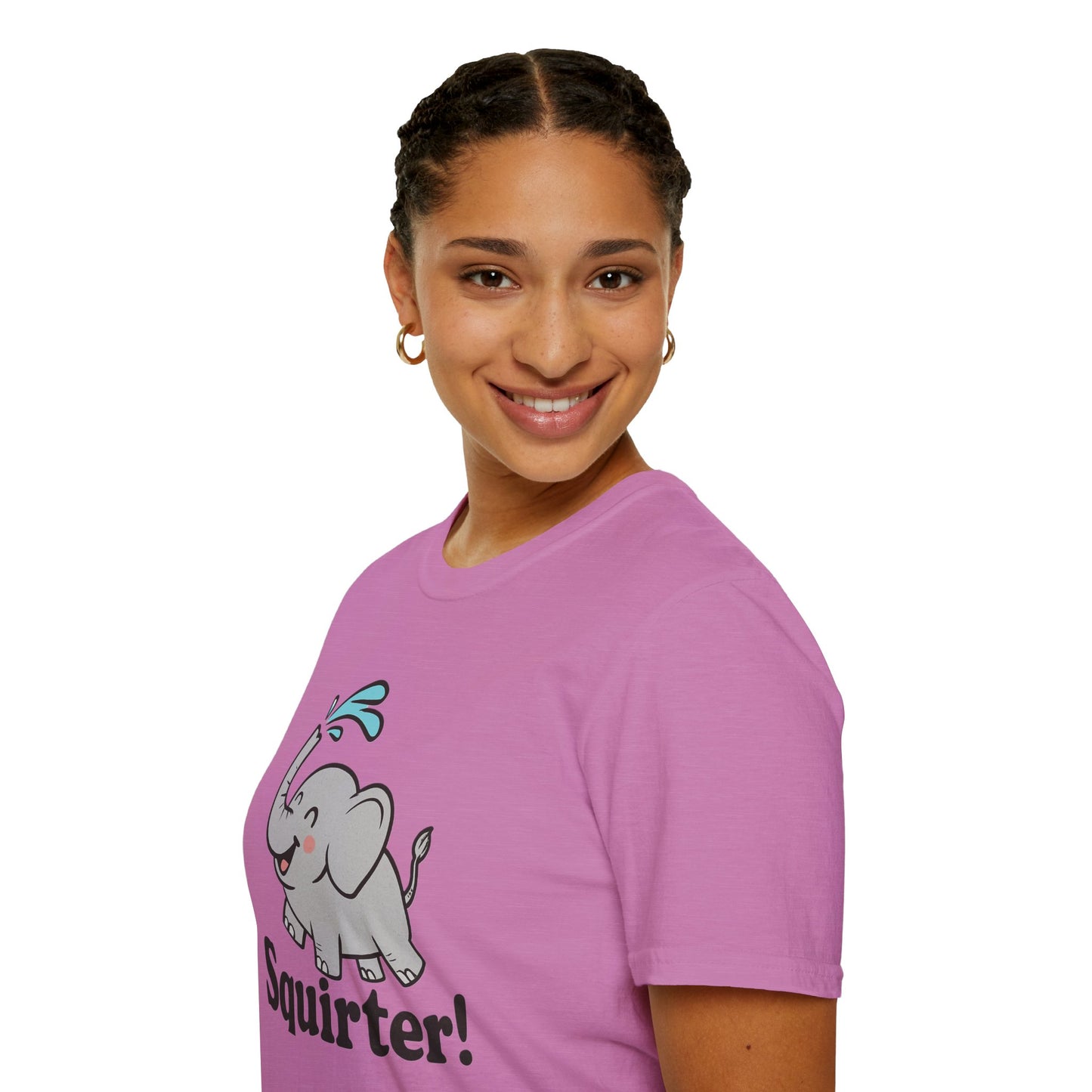 Funny Elephant T-Shirt - Squirter! Tee for Animal Lovers, Gift for Kids, Birthday Party Shirt, Unisex Graphic Tee