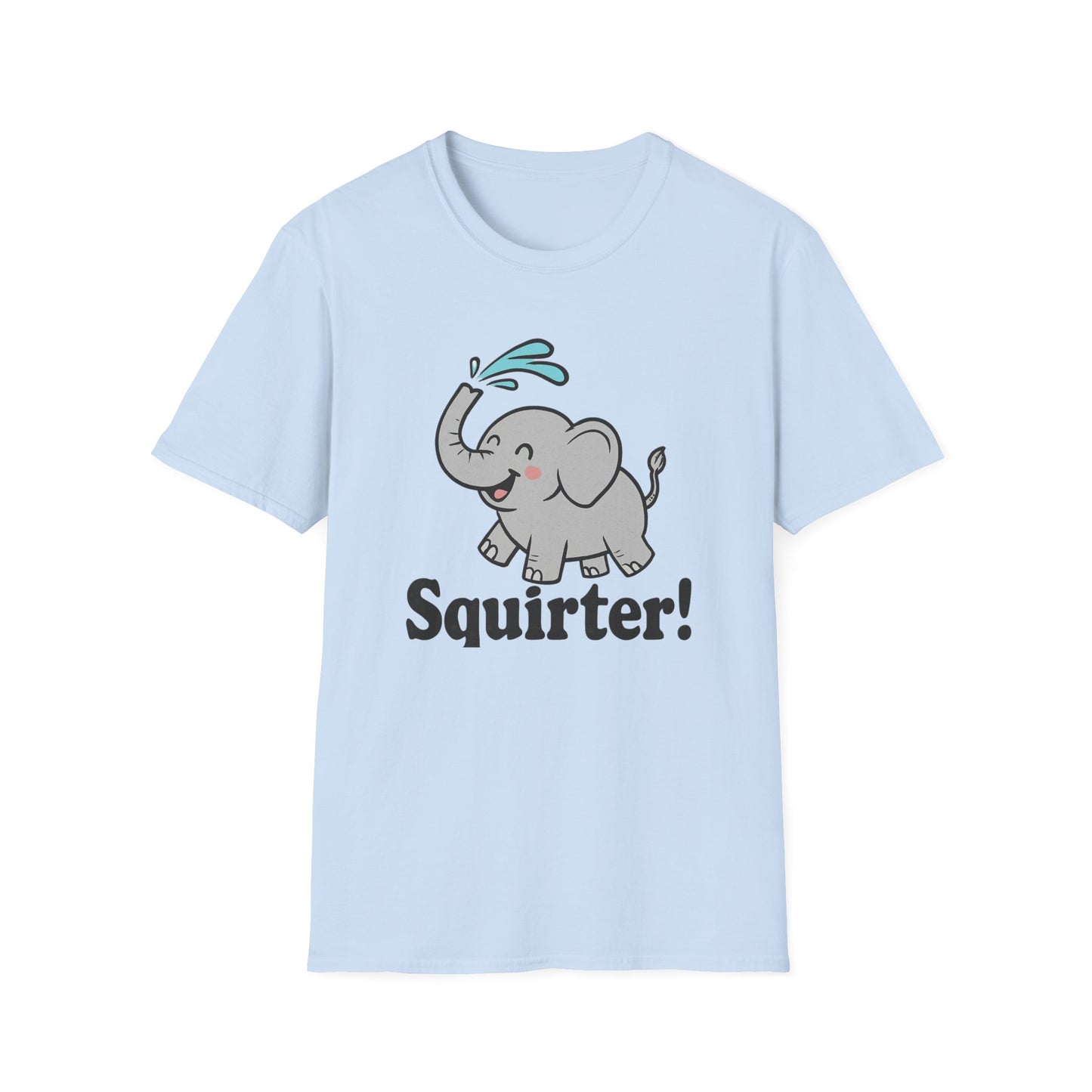 Funny Elephant T-Shirt - Squirter! Tee for Animal Lovers, Gift for Kids, Birthday Party Shirt, Unisex Graphic Tee