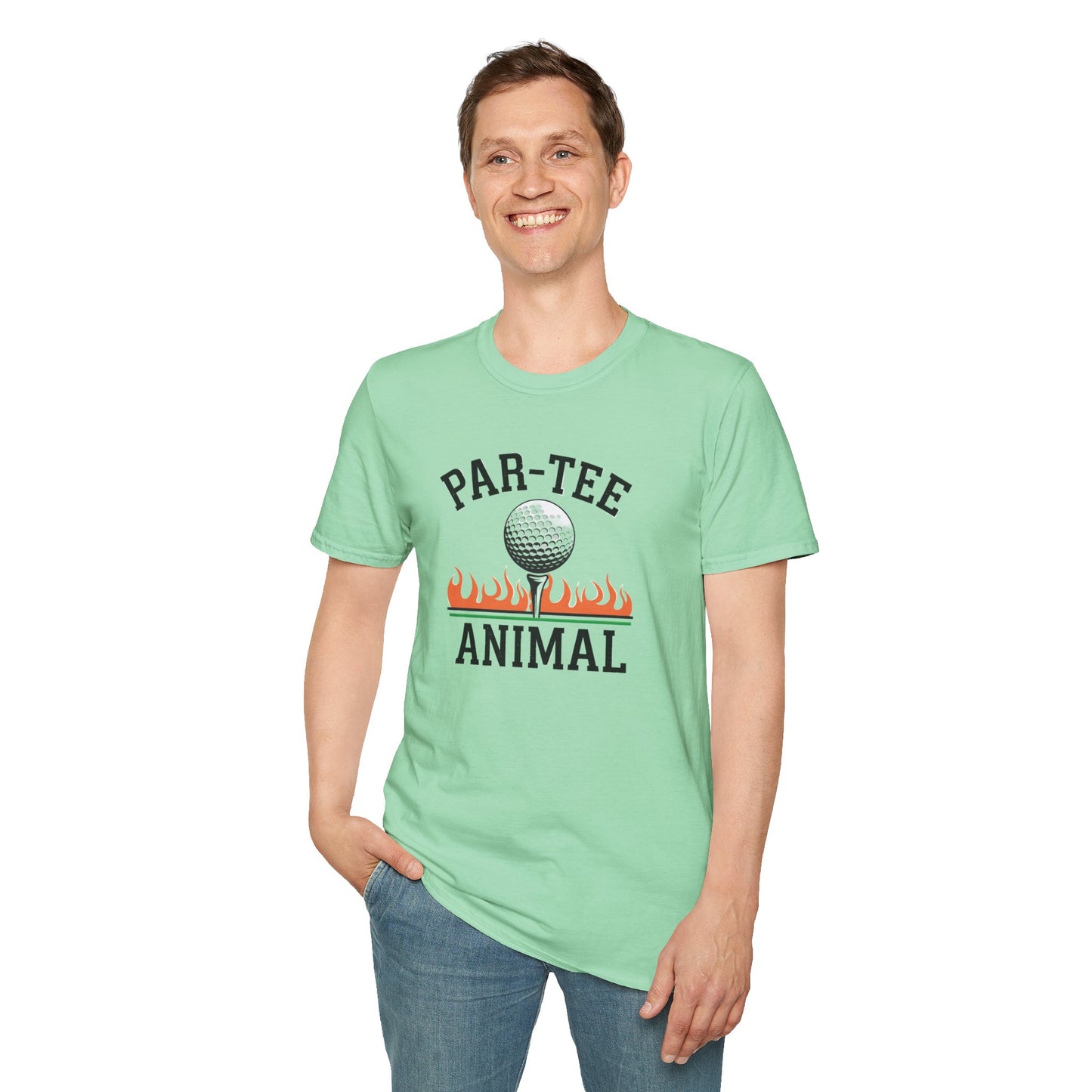 Par-Tee Animal Unisex Softstyle T-Shirt - Fun Golf Tee for Golf Lovers